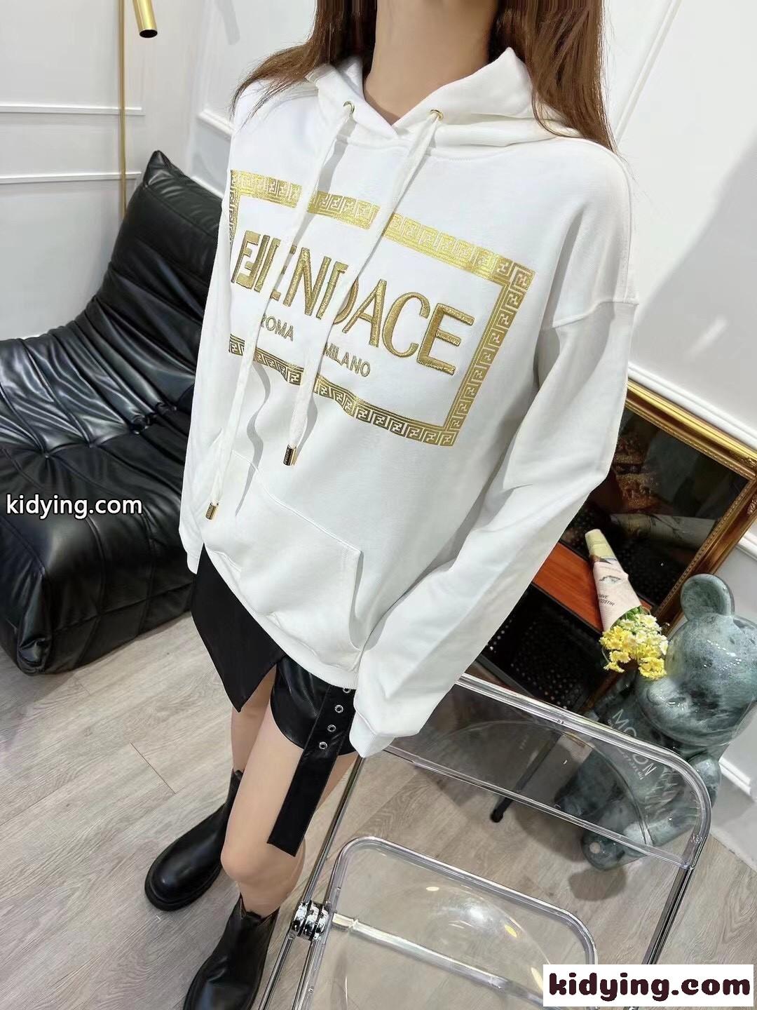 FENDI×VERSACE メデューサ コットンパーカー ヴェルサーチ パーカー コピー フード付き ユニセックス-3
