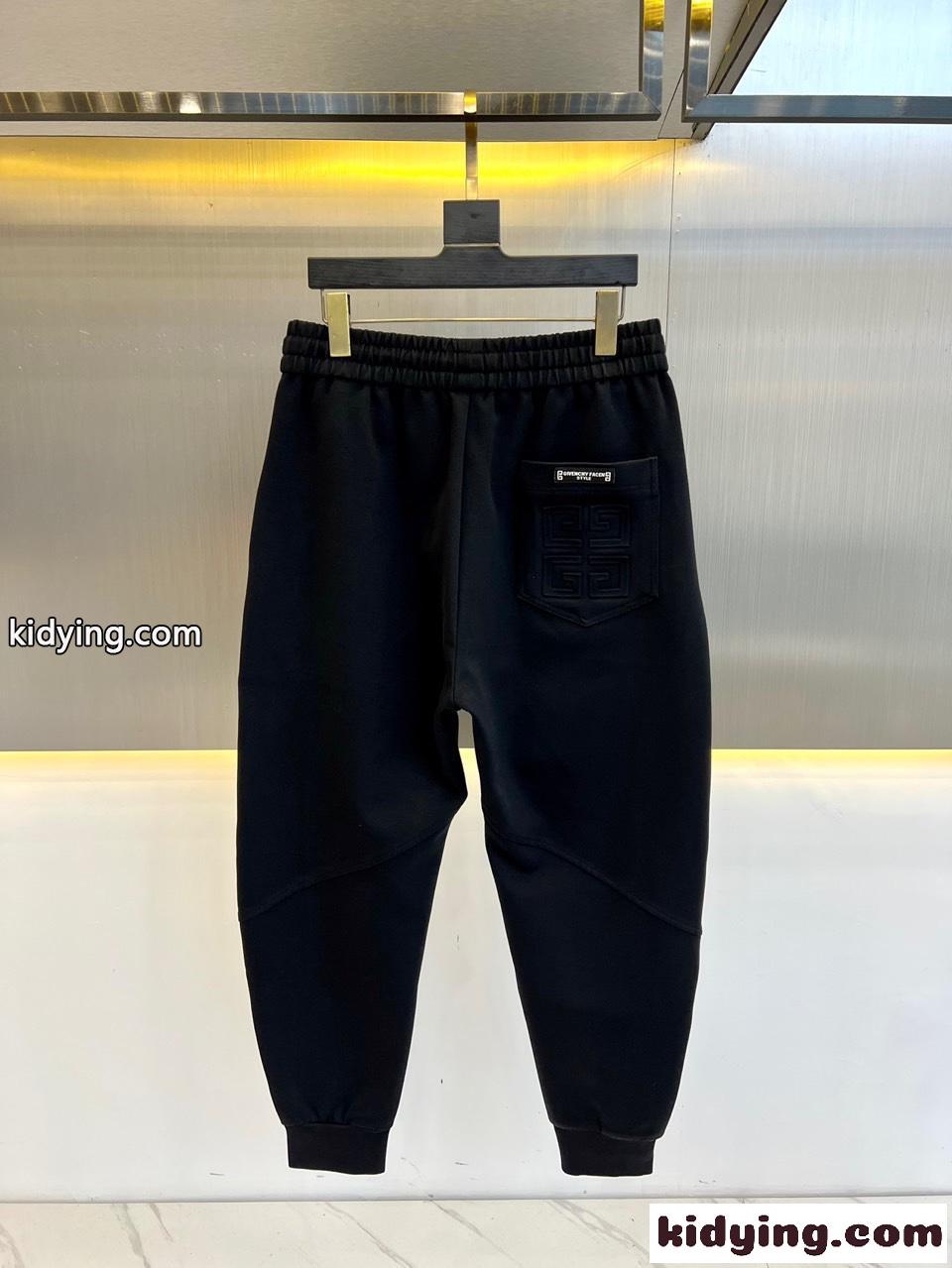 定番 カジュアル メンズ スウェットパンツ ジバンシィ パンツ コピー ブラック-1