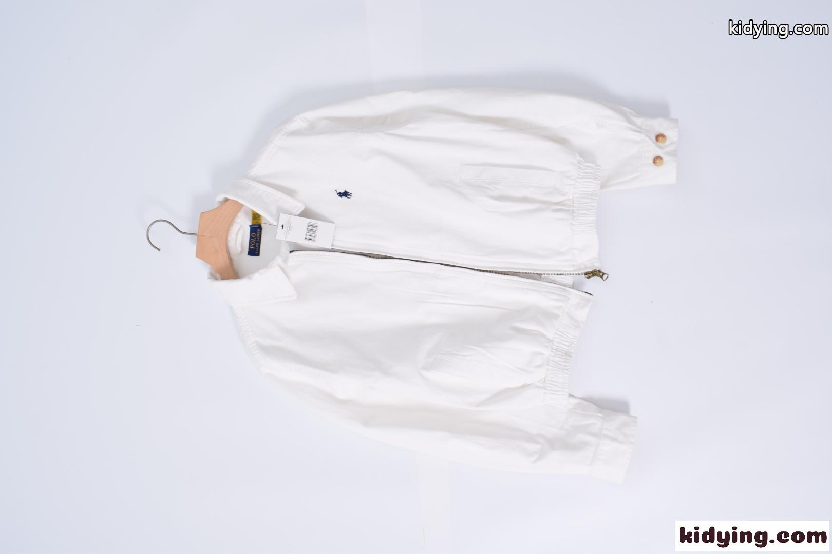 シンプル ラルフローレン ジャケット 偽物 上品 ロゴ刺繍 ブルゾン ホワイト-1