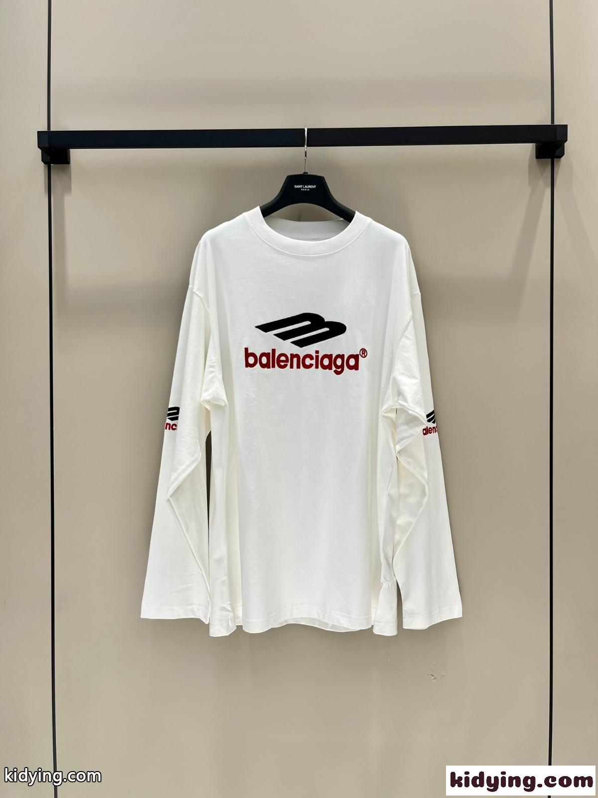 おしゃれ 人気 バレンシアガ 3B SPORTS ICON ロングスリーブ Tシャツ コピー コピー-1
