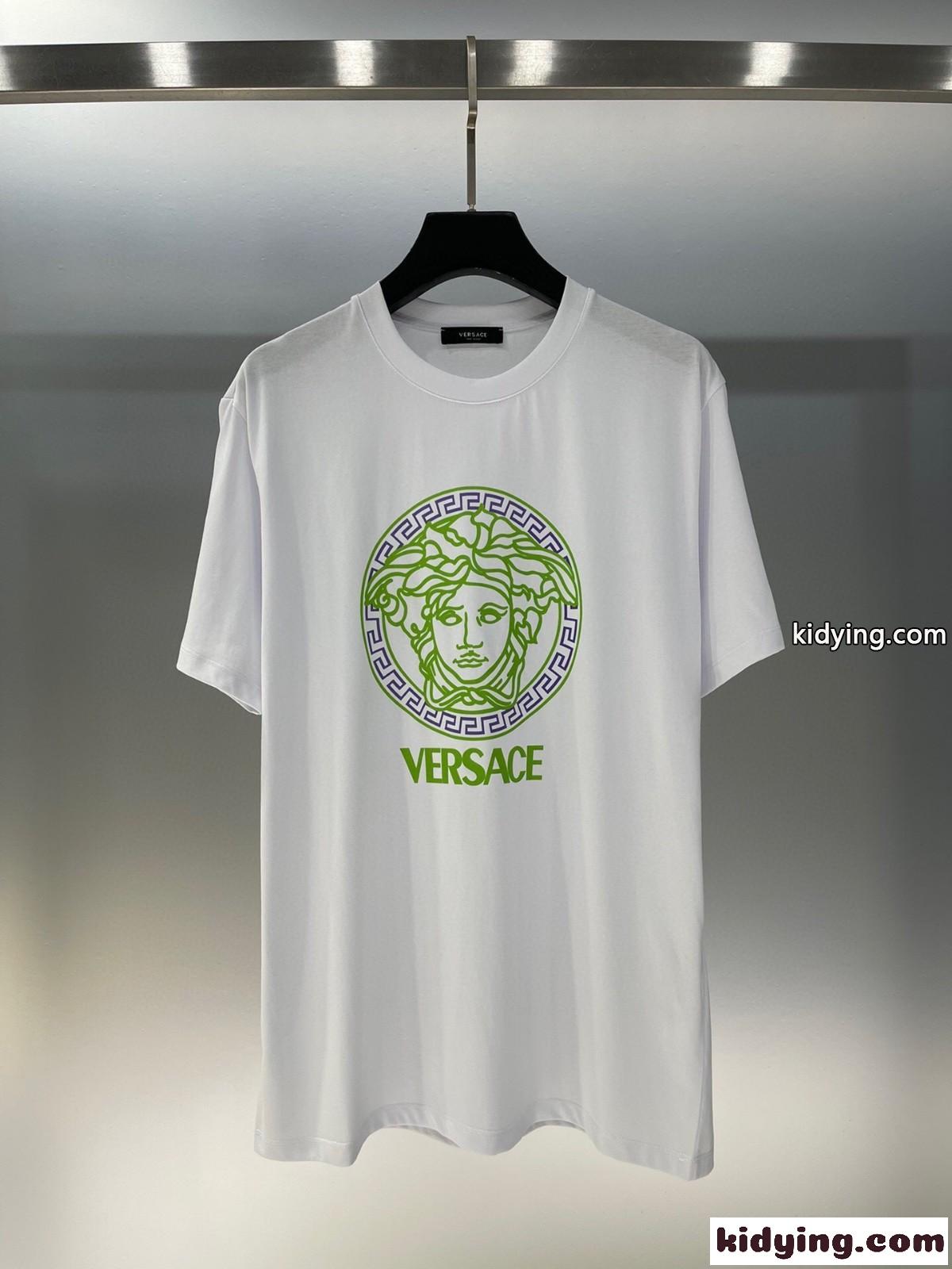 メドゥーサ ロゴ 半袖Tシャツ ヴェルサーチェ Tシャツ コピー レディース-2