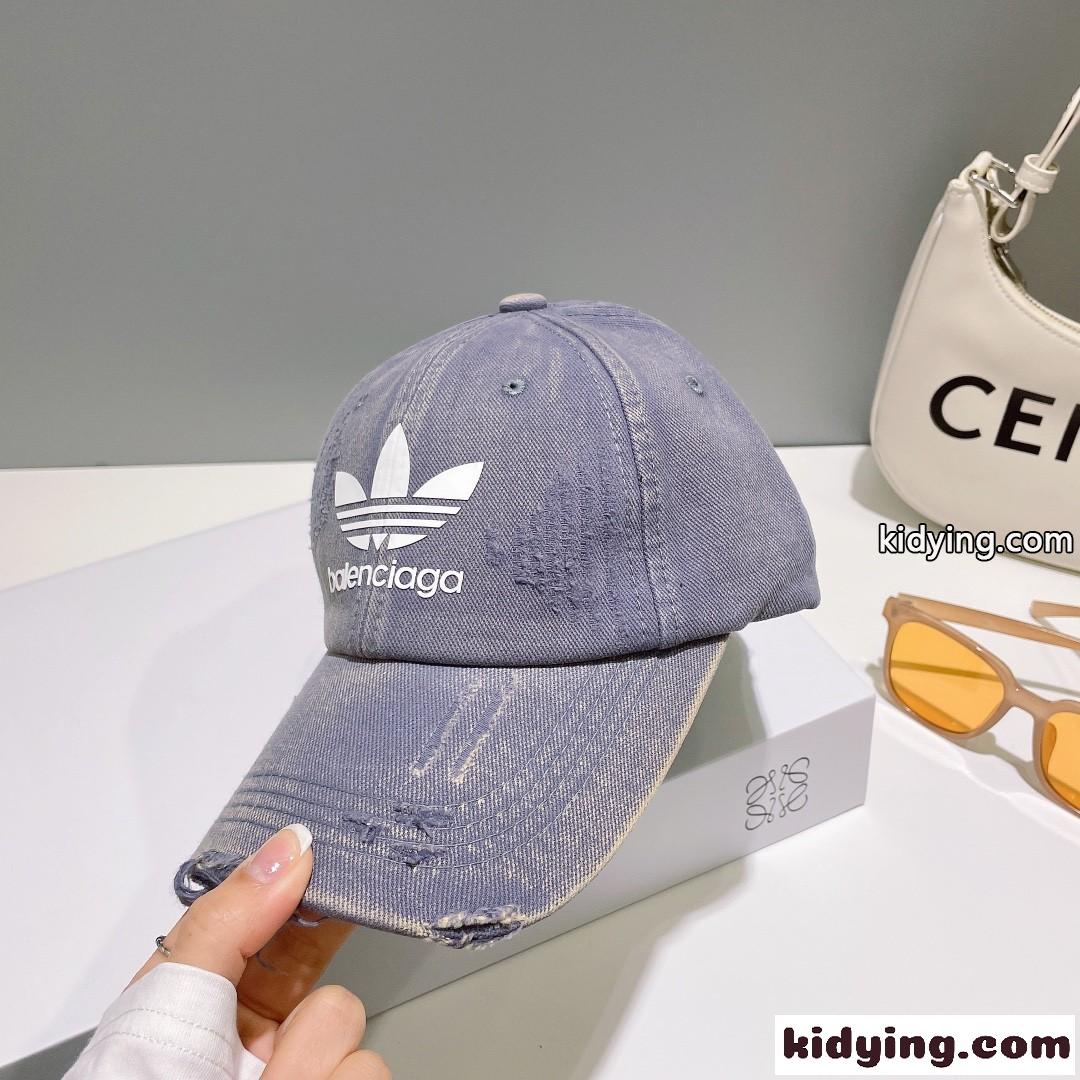 BALENCIAGA×adidas バレンシアガ キャップ コピー 男女兼用 人気 帽子 グレー-2