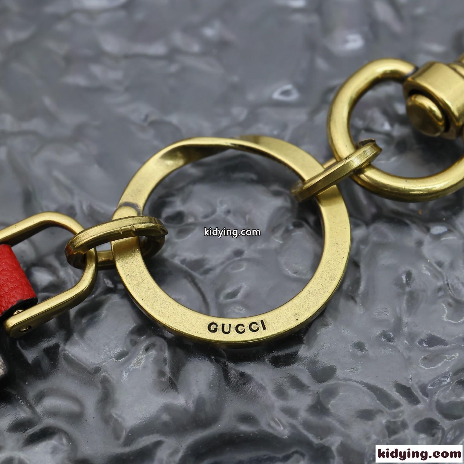 オフィディア フック クロージャー付き キーチェーン グッチ キーホルダー コピー レッド-3