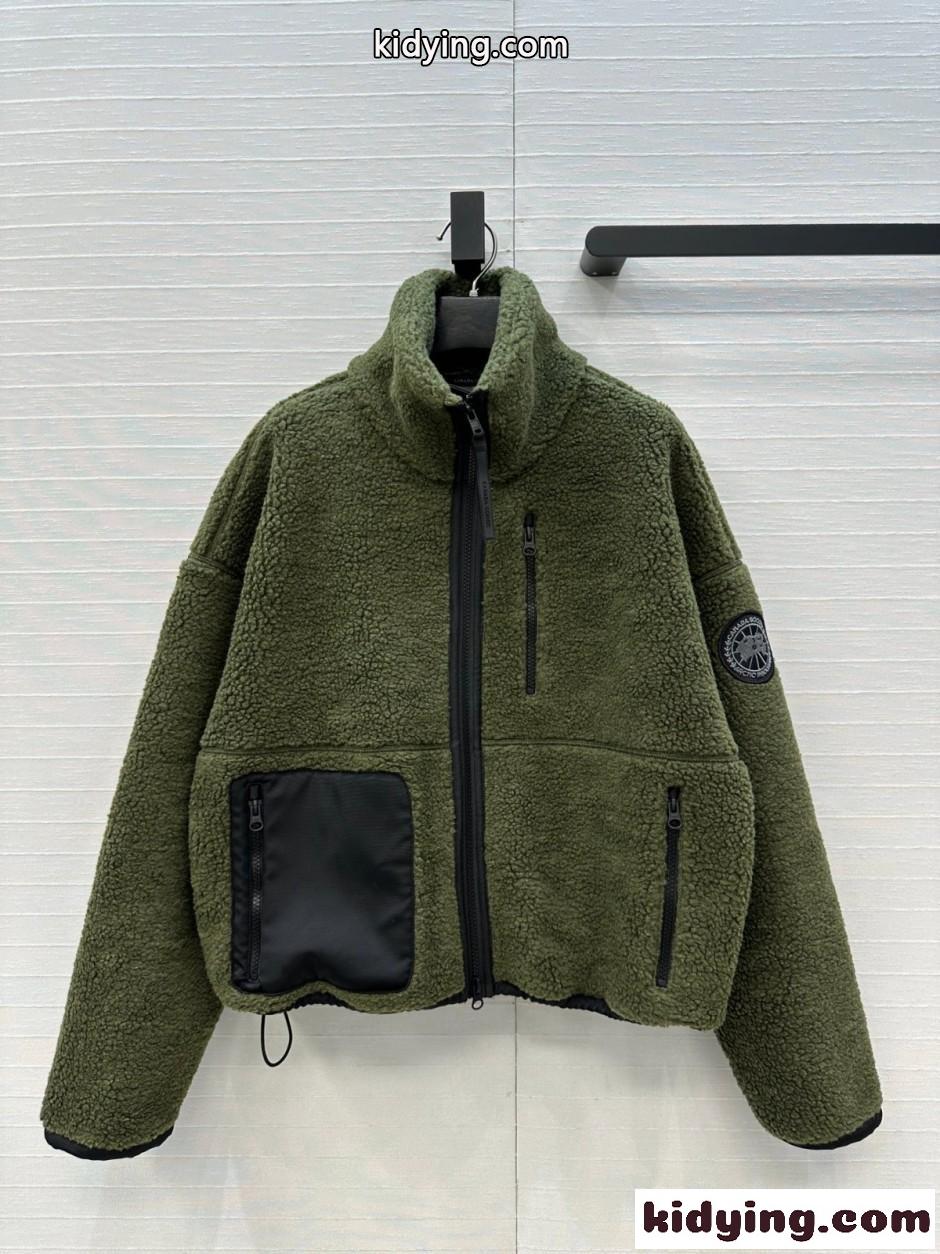 もこもこ ボアジャケット カナダグース ジャケット コピー グリーン-0