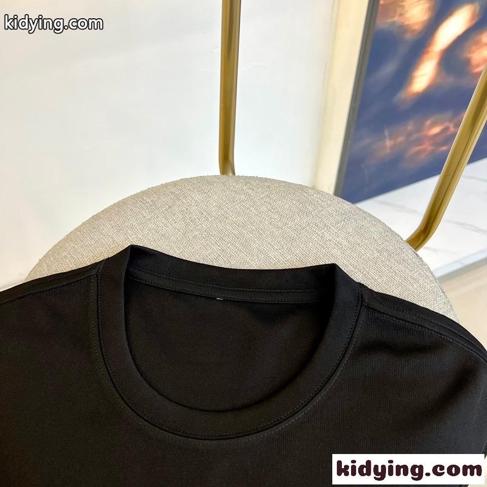 ベーシック ロゴ クルーネック トレーナー バレンシアガ Tシャツ コピー ブラック-1