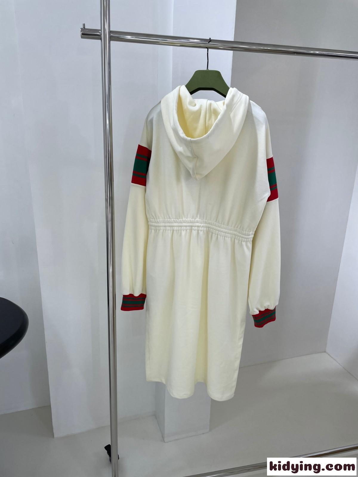 フード付き ジャージー ドレス グッチ ワンピース コピー カジュアル ファッション-0
