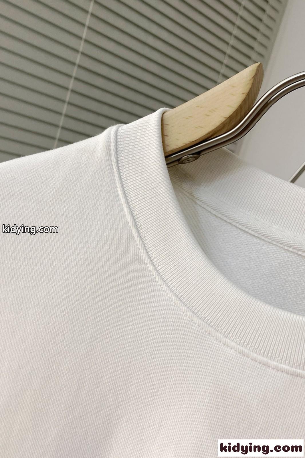 定番 ロゴプリント プラダ Tシャツ コピー コットン スウェットシャツ ホワイト-2
