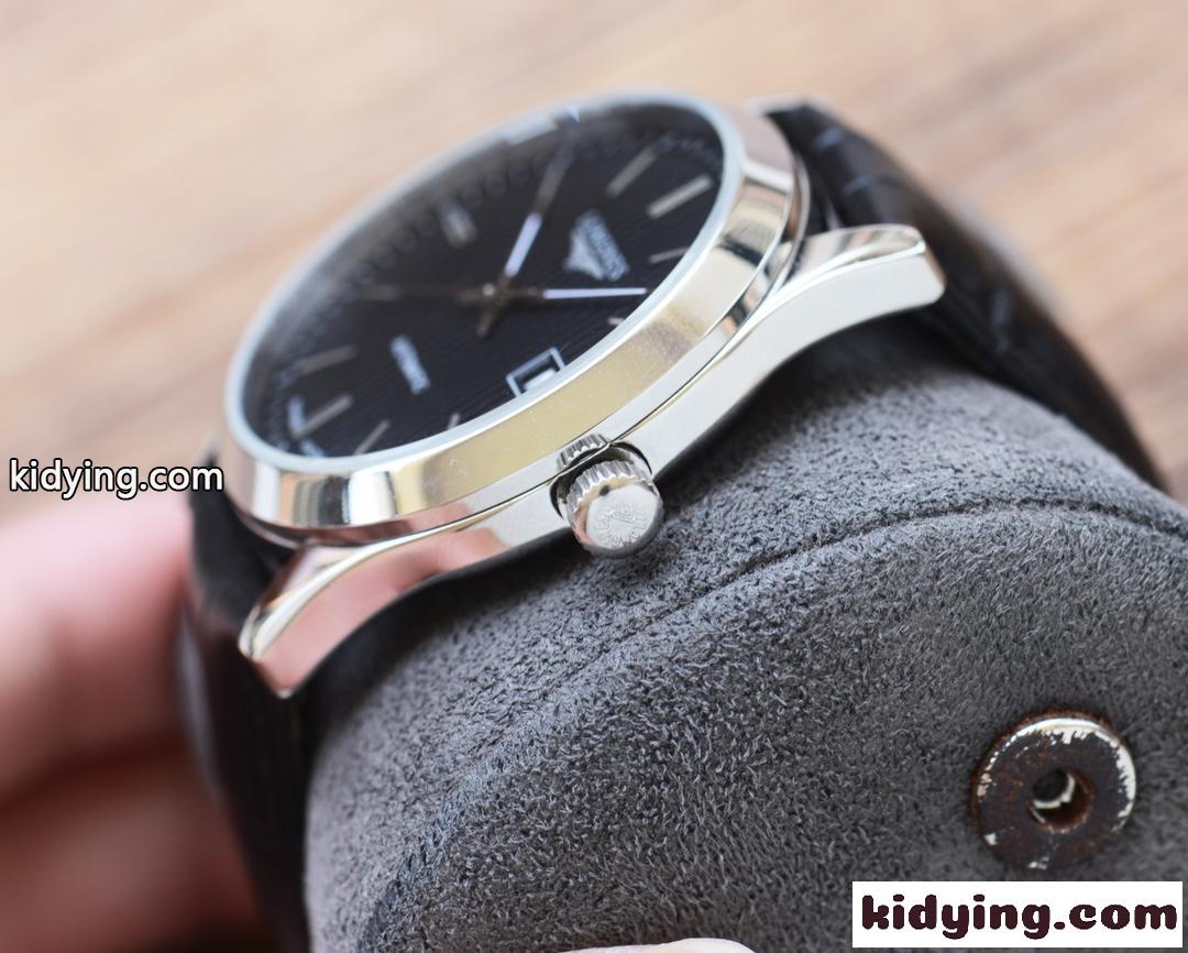 人気 ロンジン 時計 コピー シンプル ビジネス 上品 腕時計 40mm 日付表示-3