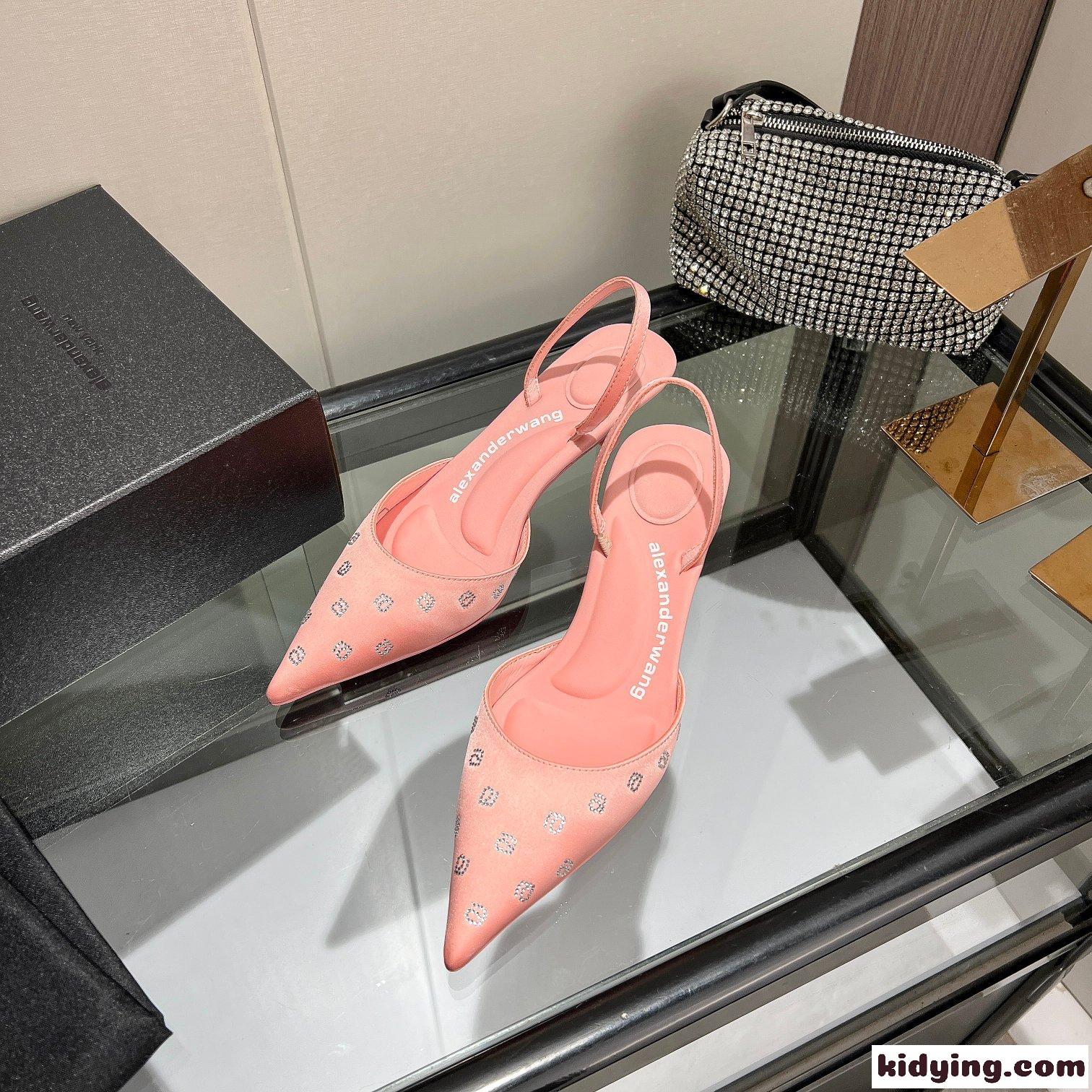 上品 エレガント ミュール パンプス アレキサンダーワング パンプス コピー ピンク-1