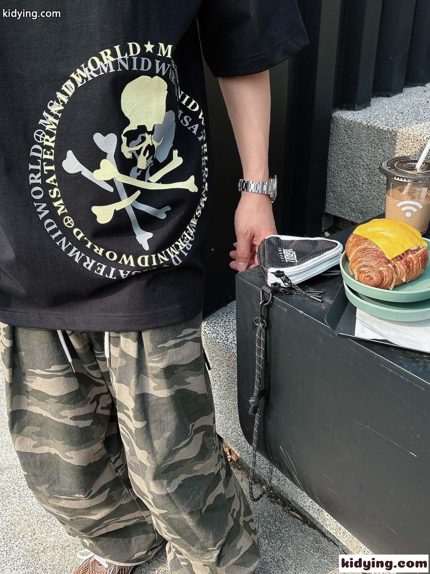 オーバーサイズ コットン マスターマインド・ジャパン Tシャツ コピー 半袖Tシャツ ブラック-0