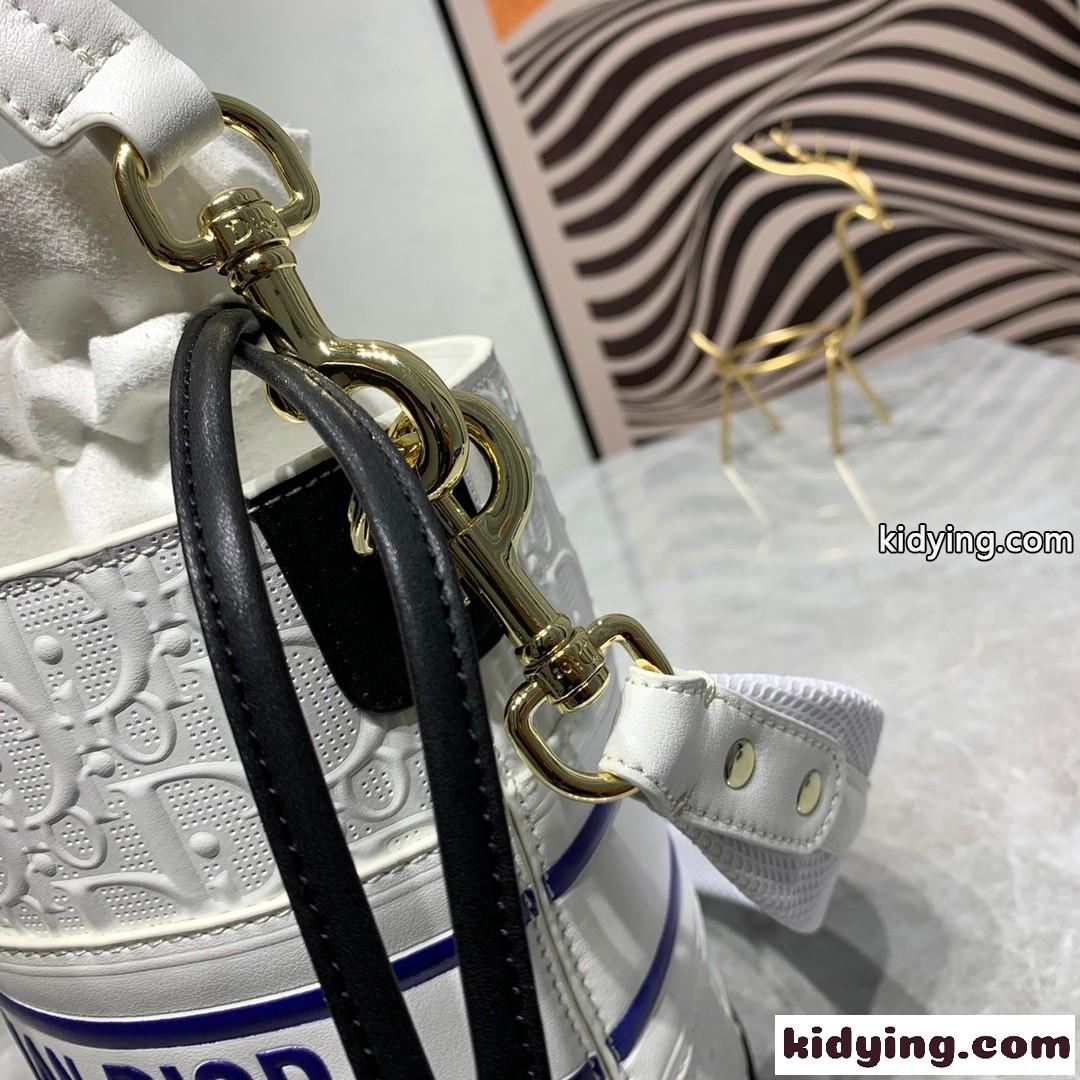 新作 LADY DIOR VIBE マイクロバケットバッグ クリスチャン・ディオール バッグ コピー エンボス ショルダーバッグ-4
