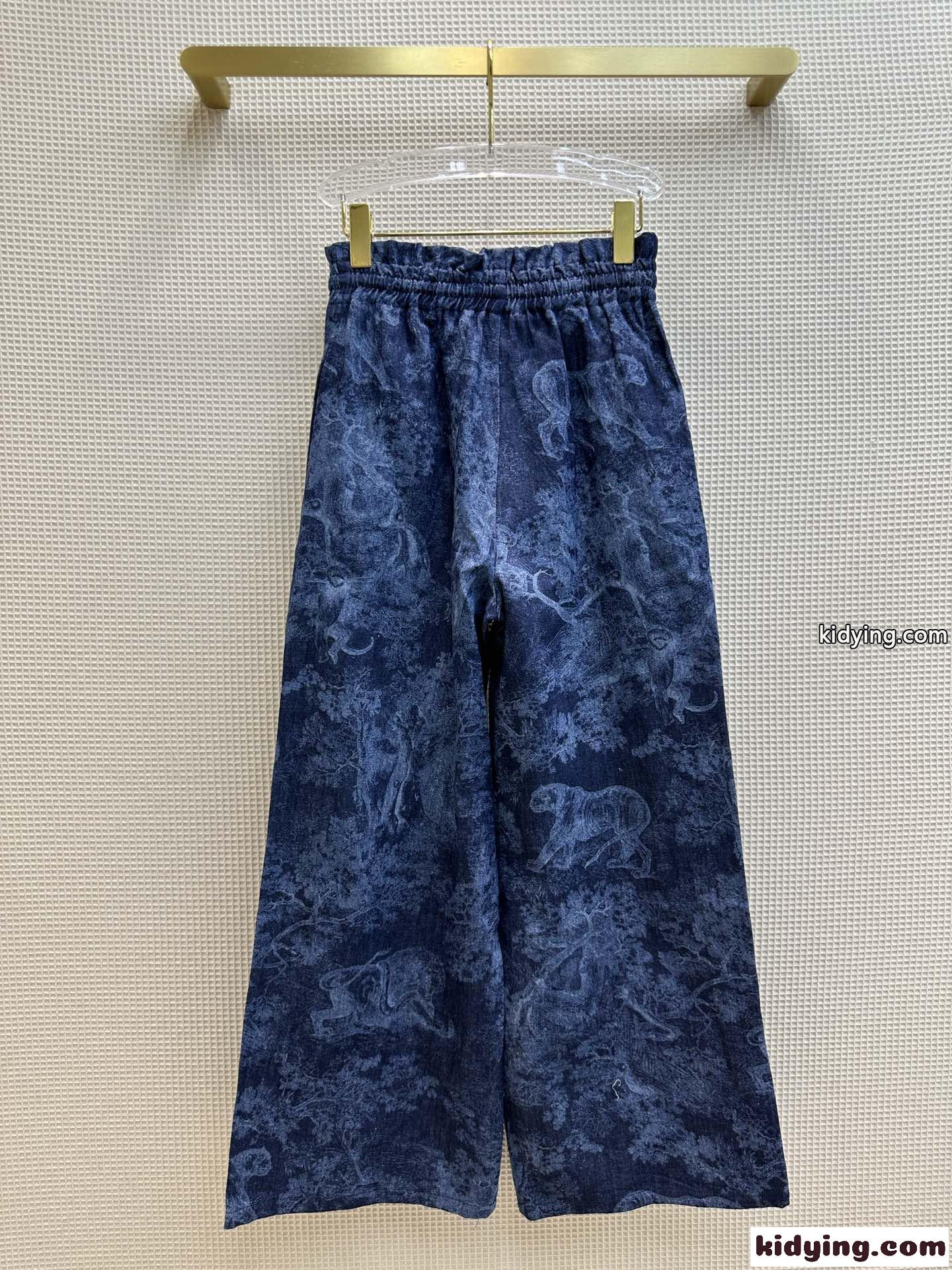 DIORIVIERA パンツ クリスチャン・ディオール ジーンズ コピー コットン & リネン デニム-4