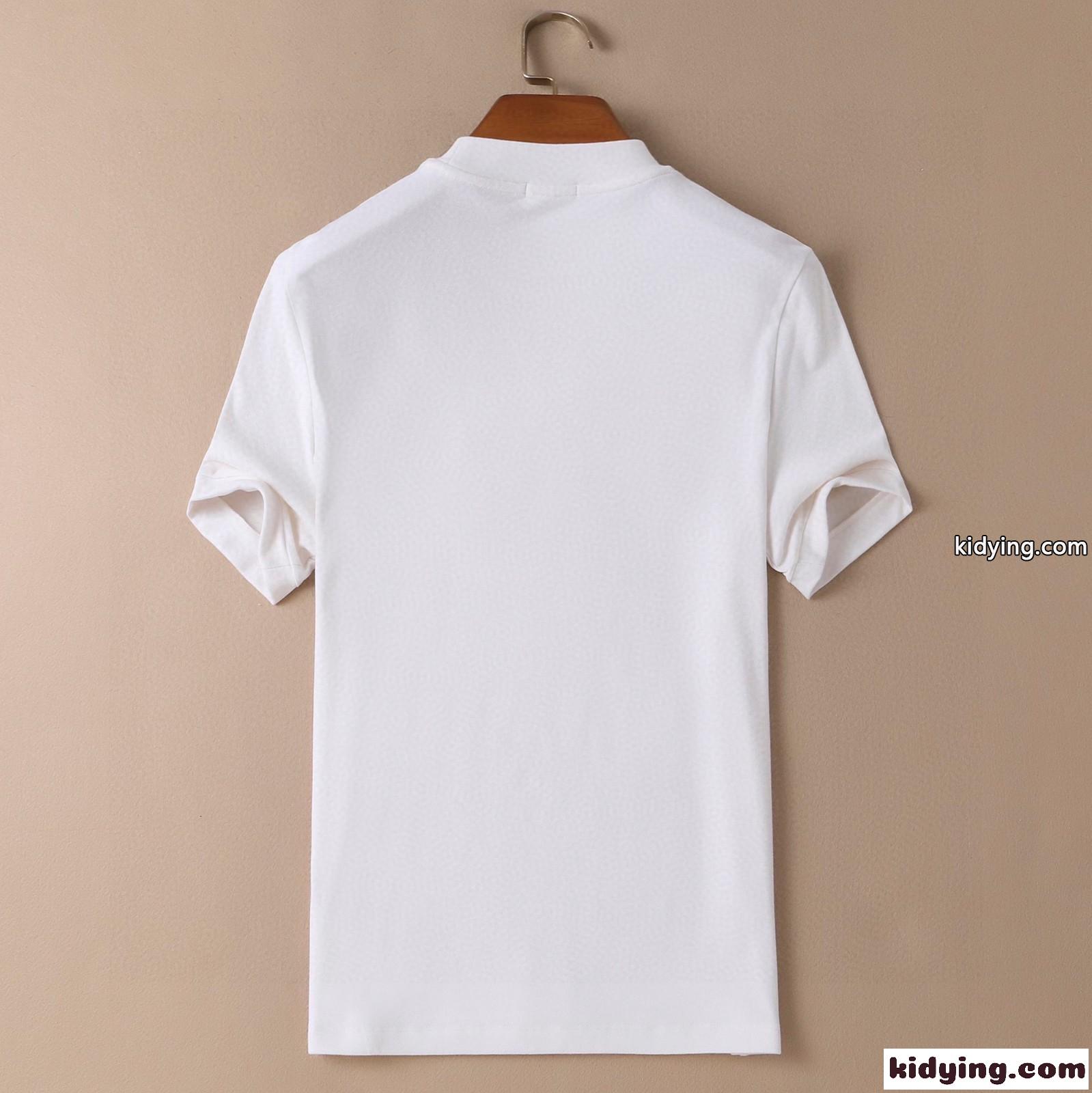 カジュアル シンプル 秋冬 プリント ラウンドネック フェンディ 半袖tシャツ コピー スウェード プルオーバー-4