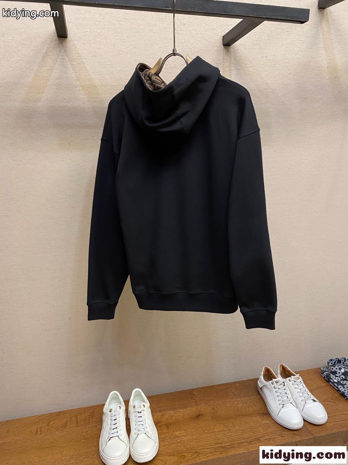 カジュアル コットン フーディ フェンディ パーカー 偽物 フード付き-1
