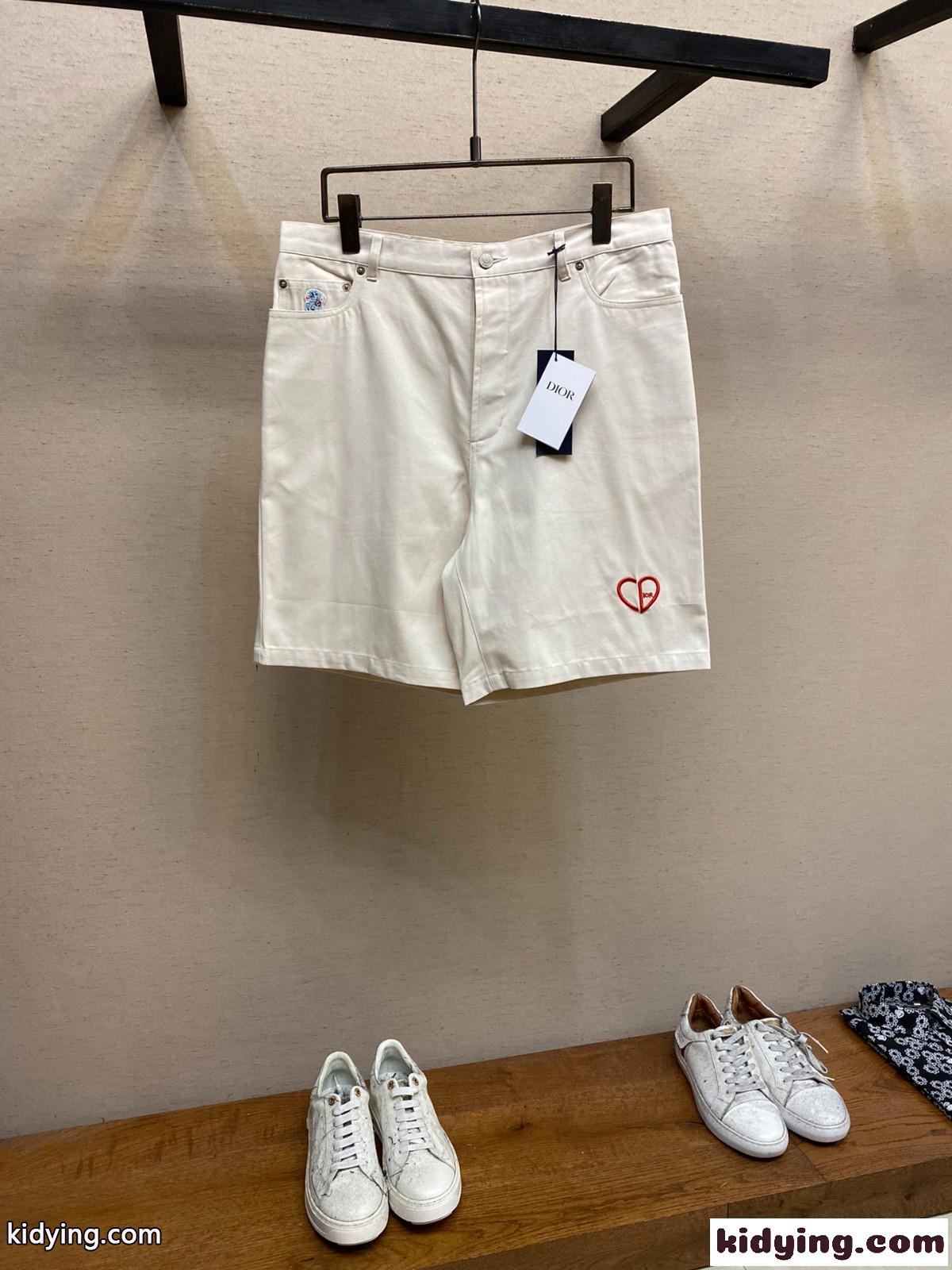 CD Heart バミューダショートパンツ クリスチャン・ディオール パンツ コピー ホワイト-1