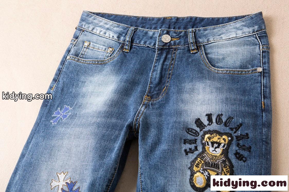 かっこいい トレンド オシャレ デニムパンツ クロムハーツ ジーンズ コピー 高品質 メンズ ファッション カジュアル-3