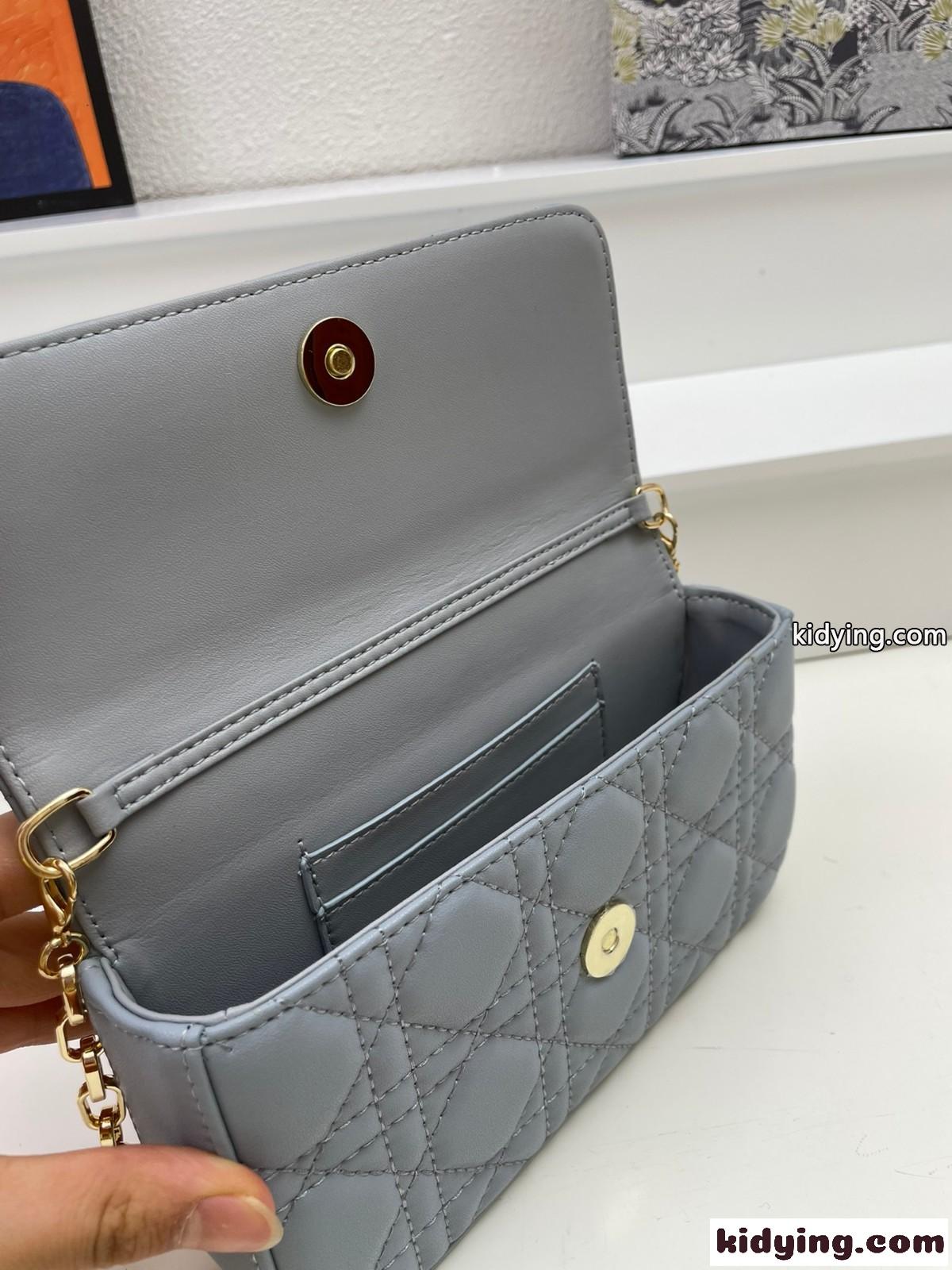 LADY DIOR フォンポーチ クリスチャン・ディオール バッグ コピー レディース チェーンバッグ ブルー-4