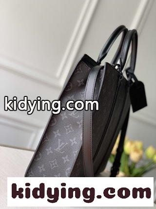 黒のブリーフケース TOTEバッグの新しいLV Aerogram Toteバッグは柔らかくて繊細な粒の小さな牛革を取材し ルイヴィトン バッグ 一覧コピー-0