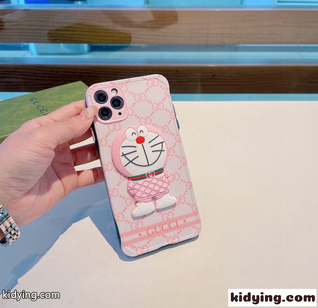 超可愛い ドラえもん おしゃれ 全面保護 耐衝撃 グッチ アイフォンケース コピー 人気 スマホケース レディース-0