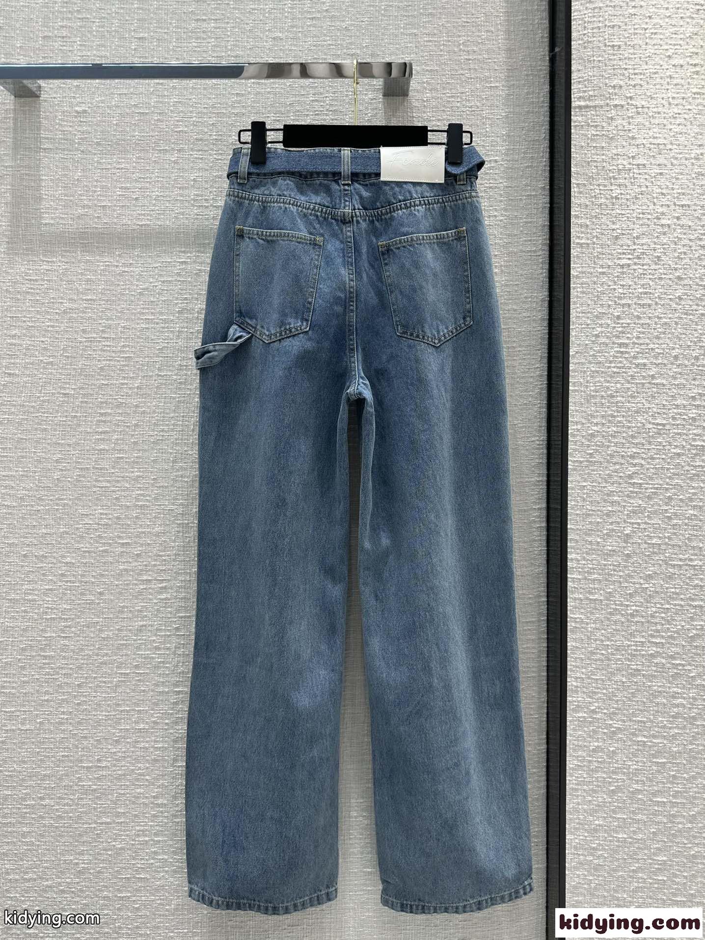 人気 おしゃれ レディース デニムパンツ フェンディ ジーンズ コピー カジュアル-4