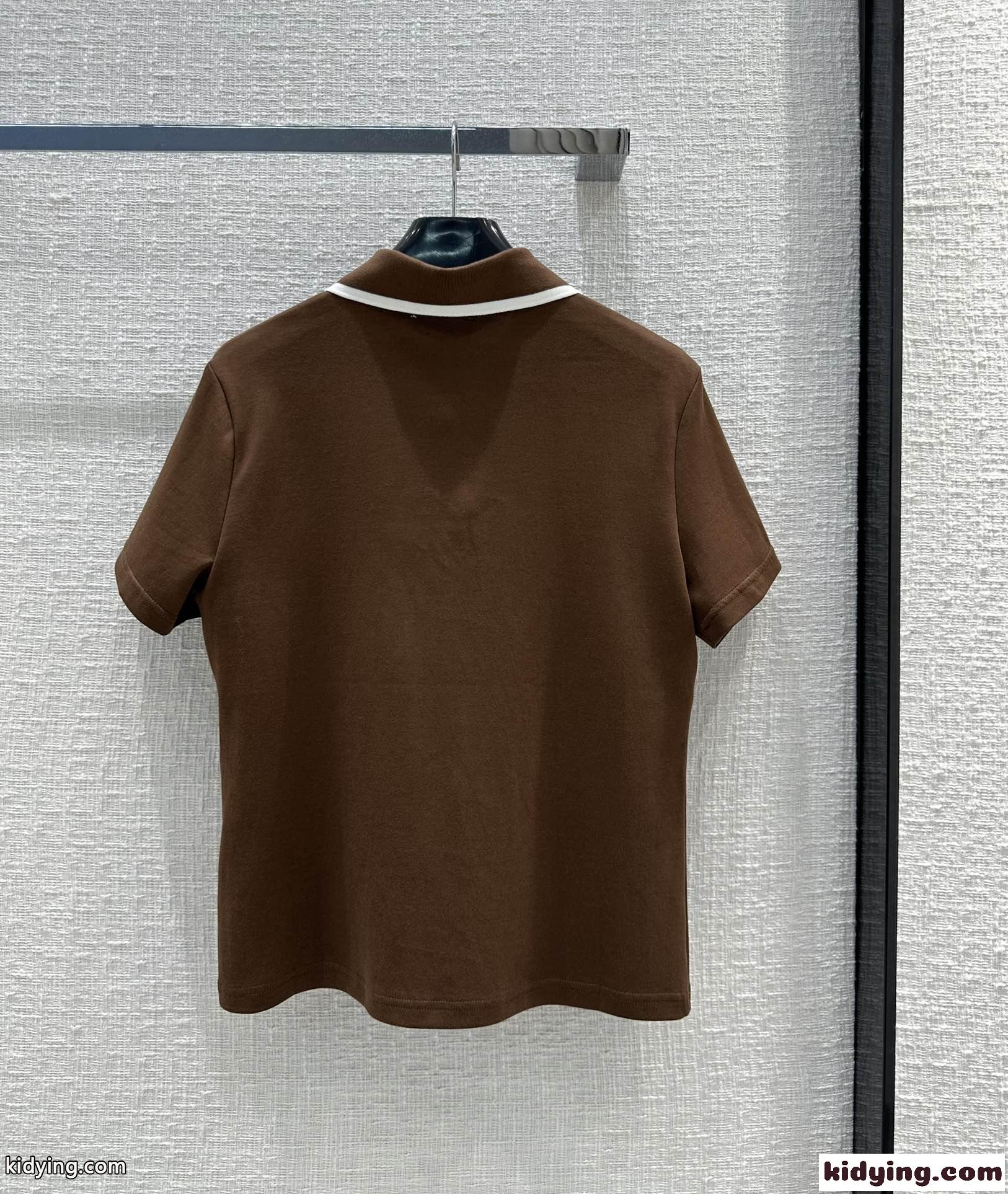 カジュアル おしゃれ トリオンフ ポロシャツ ミニスカート 2点セット セリーヌ セットアップ コピー-3