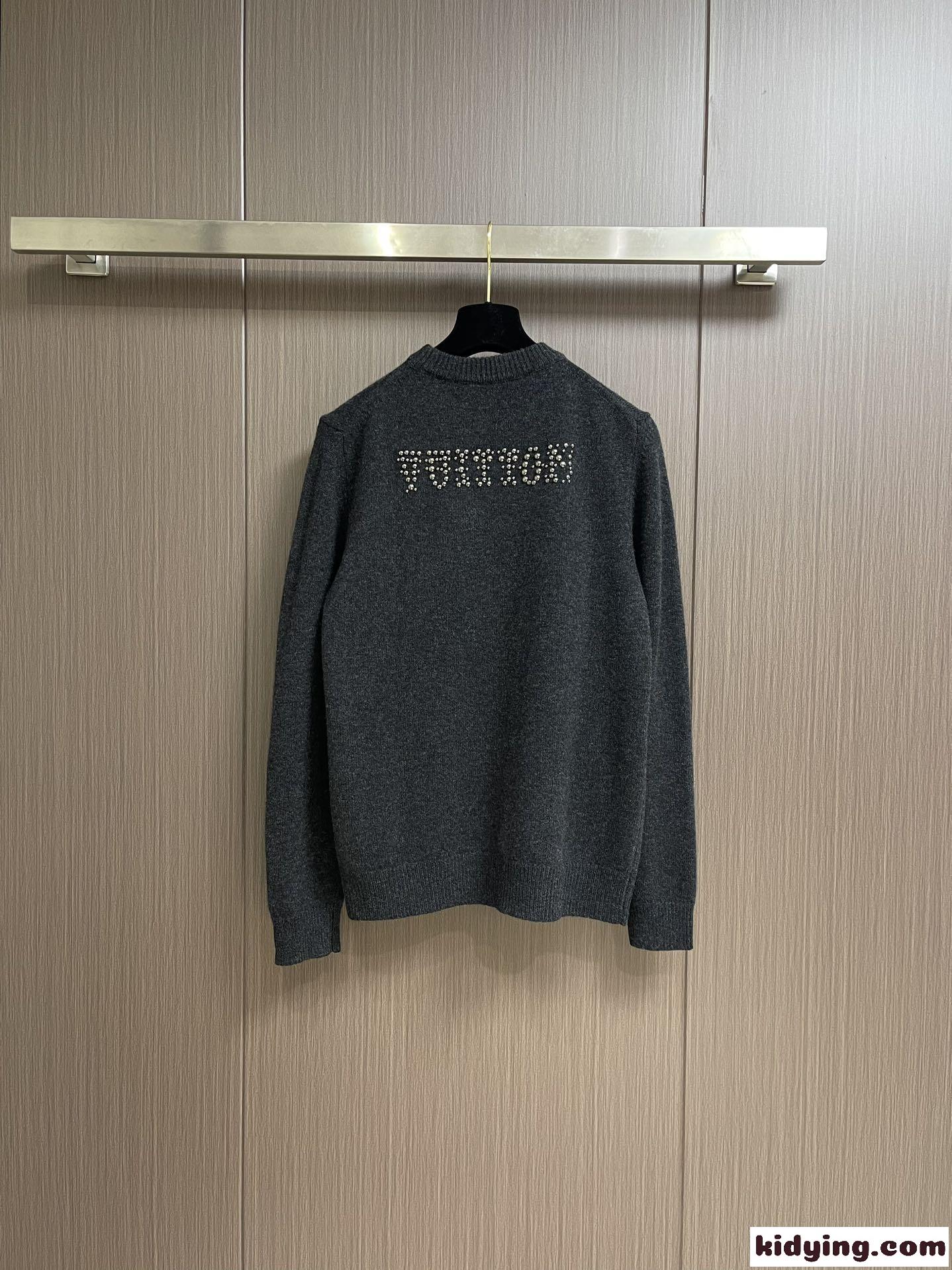 ルイヴィトン セーター コピー エンベリッシュドロングスリーブウールクルーネック-1