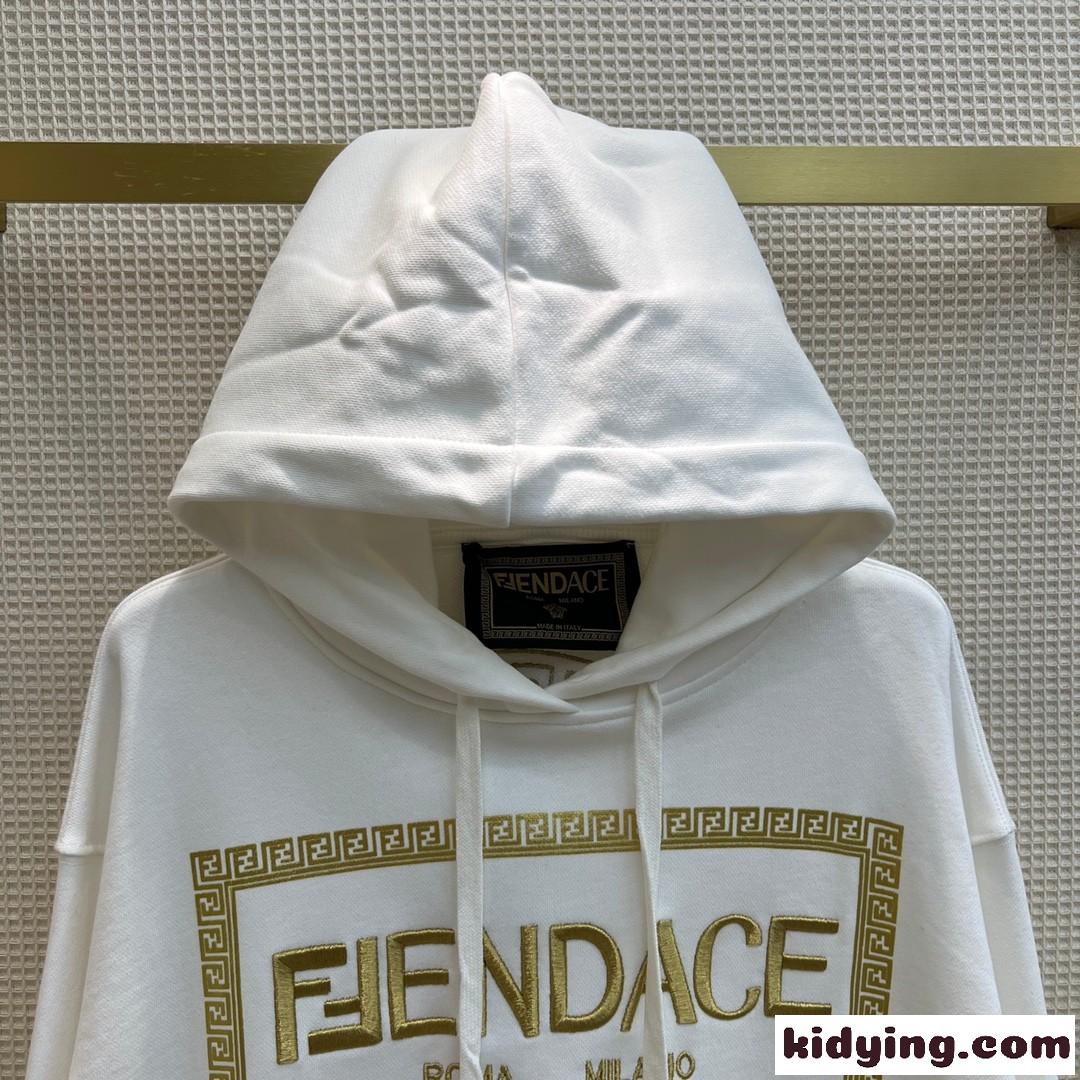 FENDI×VERSACE メデューサ コットンパーカー ヴェルサーチ パーカー コピー フード付き ユニセックス-0