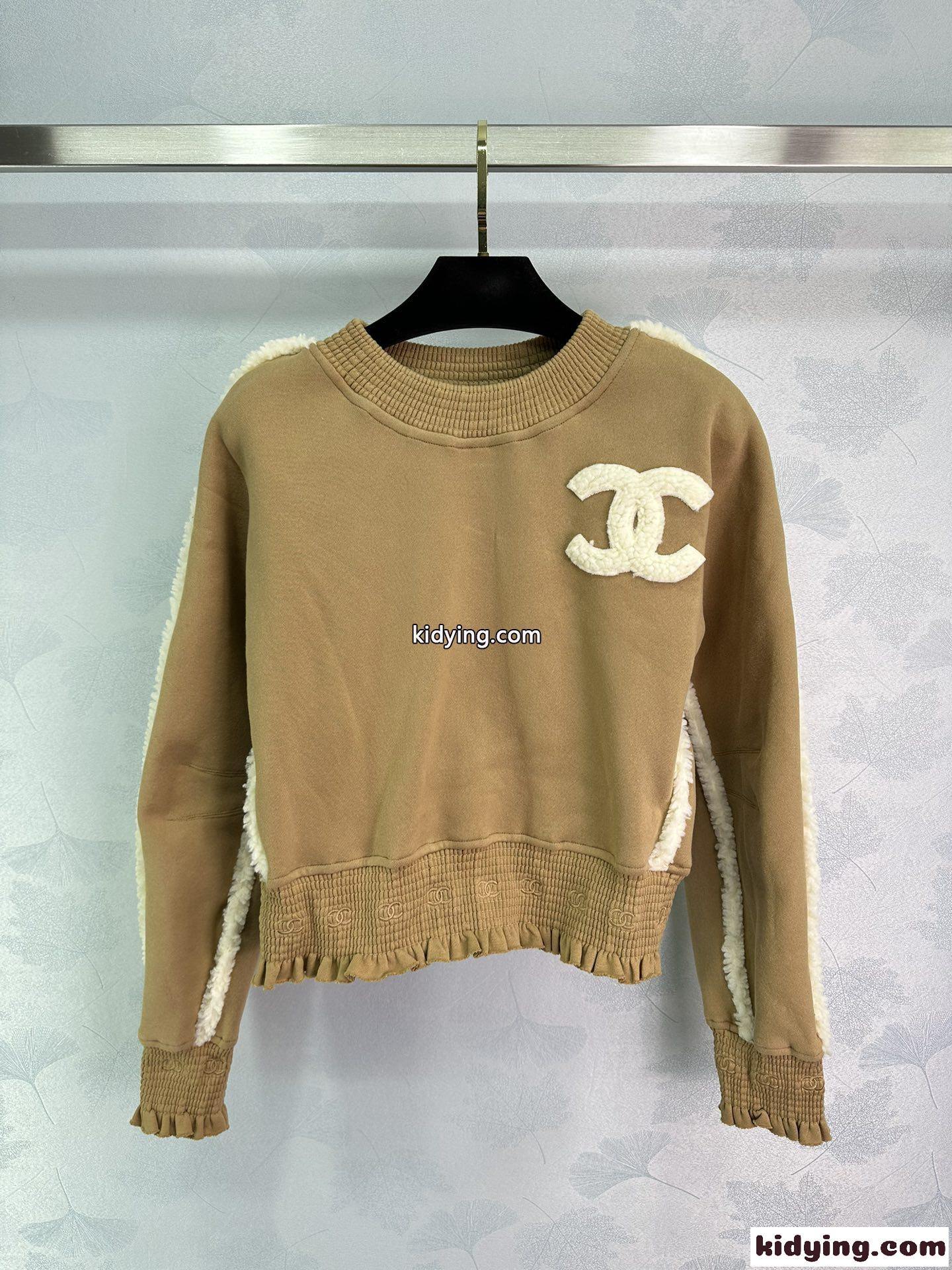 大人気 ボアロゴ スウェットシャツ シャネル Tシャツ コピー レディース-2