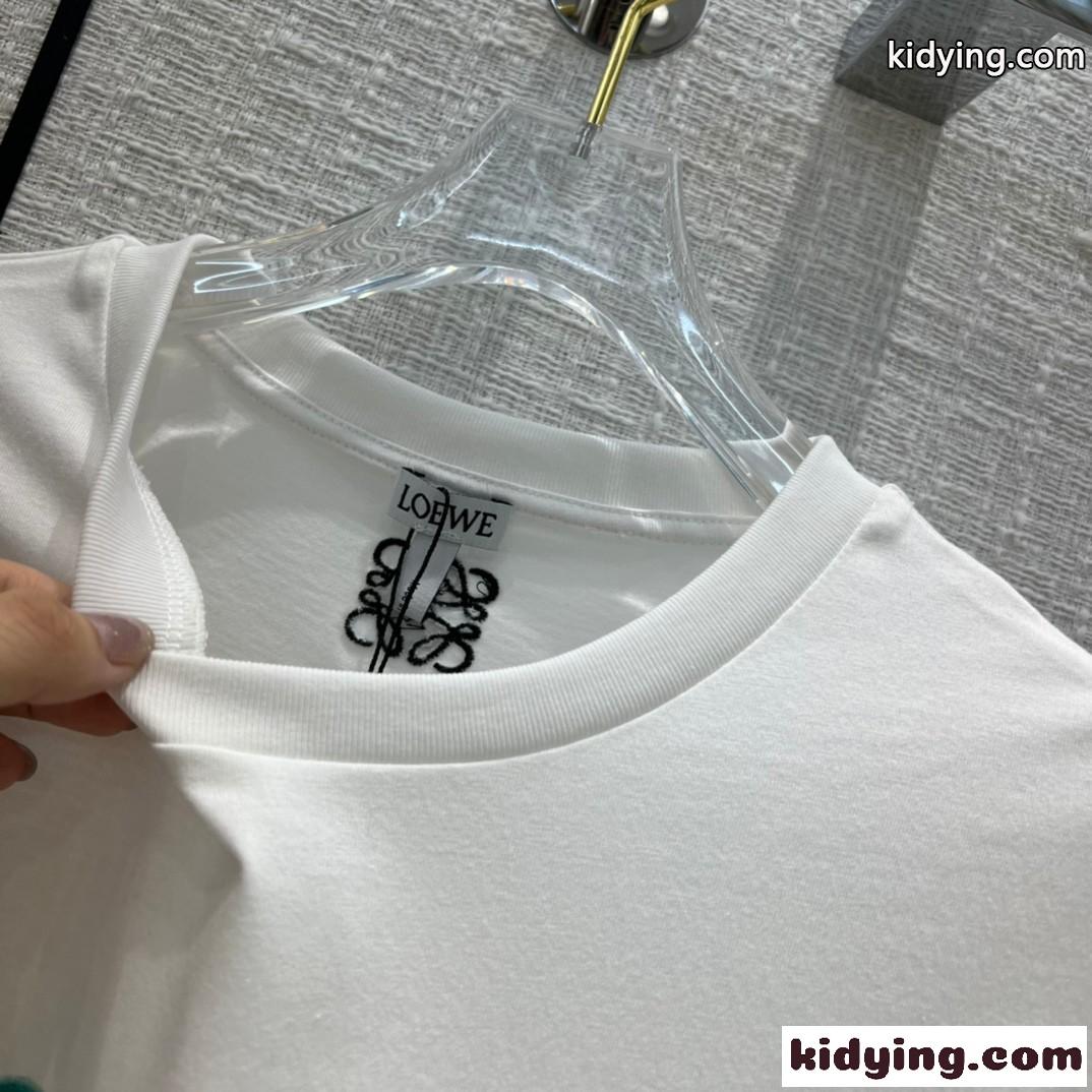 LOEWExTOTORO 可愛い プリント 人気 新作 ロエベ tシャツ コピー 半袖 春夏 トップス-3
