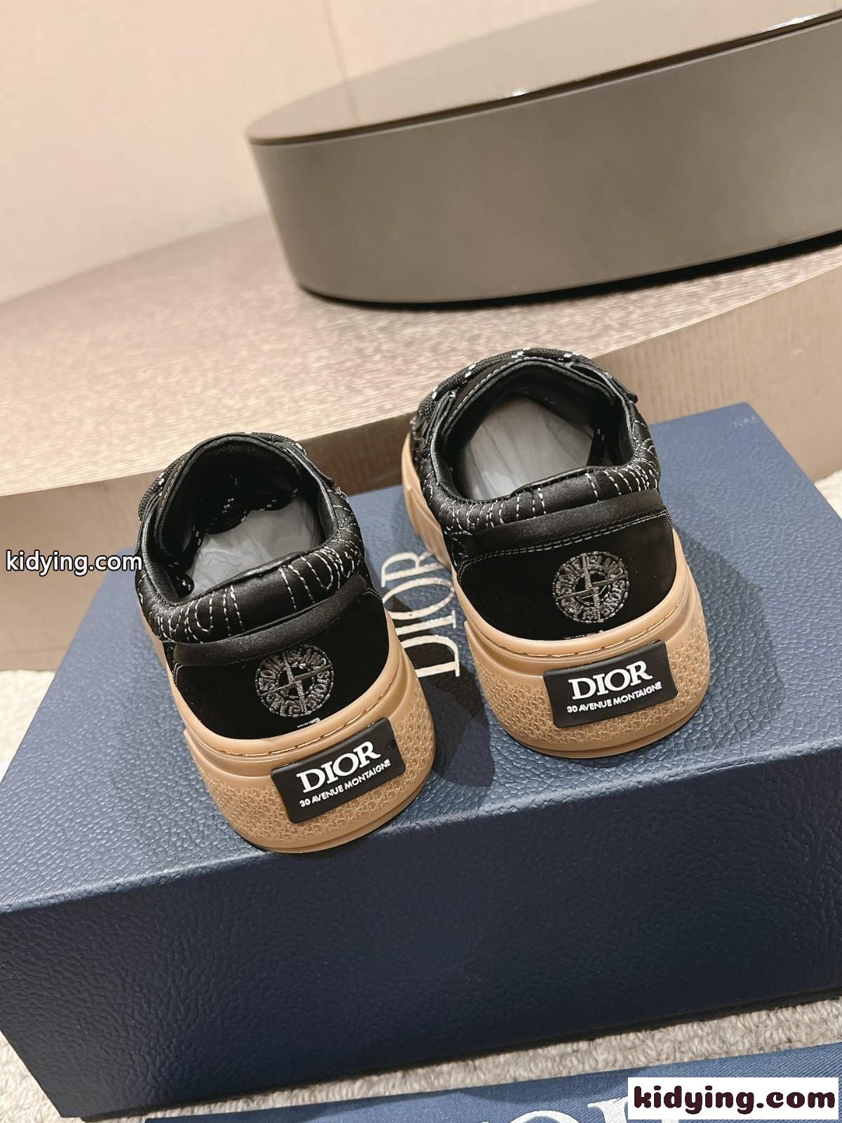 限定 DIOR AND STONE ISLAND B33 スニーカー クリスチャン・ディオール スニーカー スーパーコピー ブラック-1