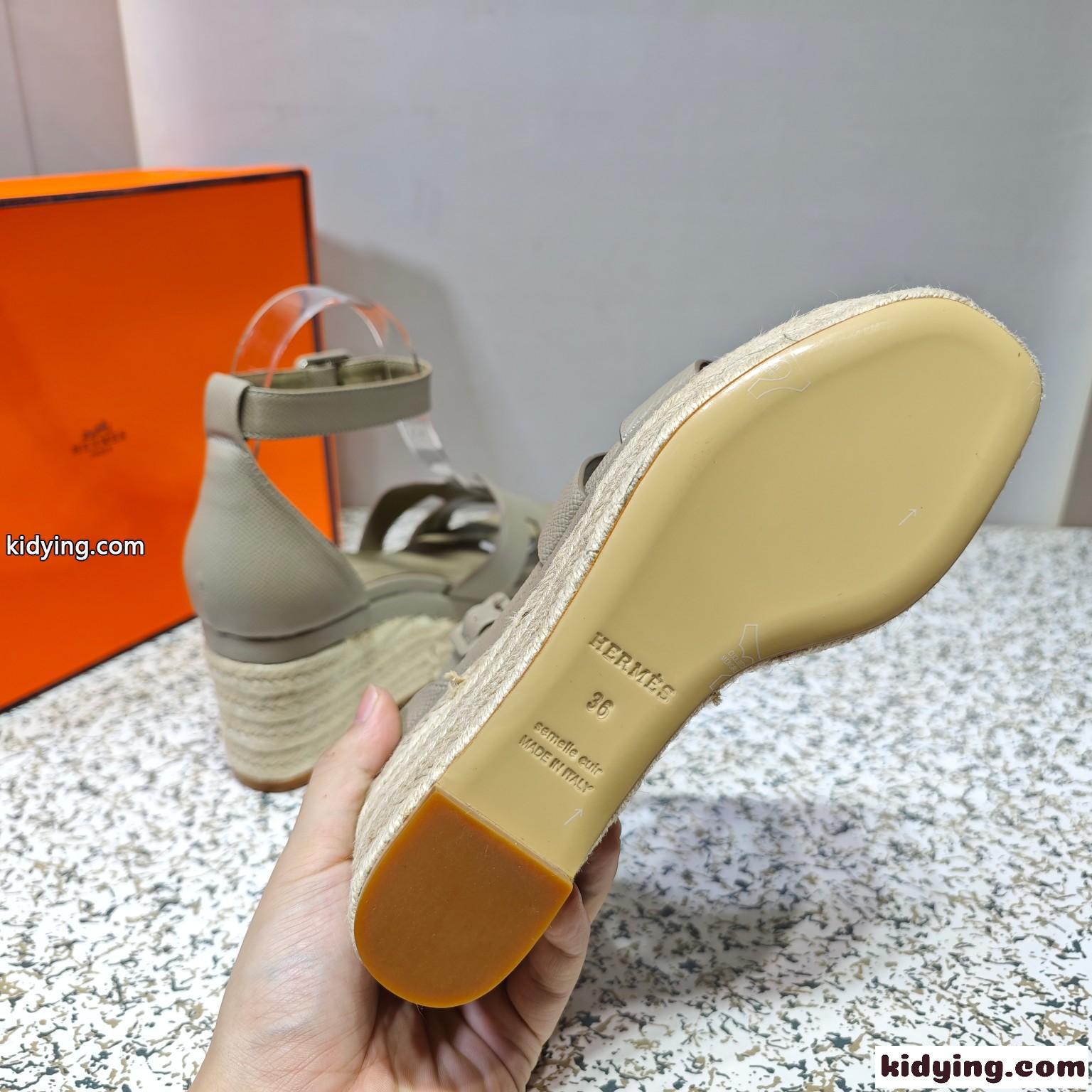 大人気 フェミニン 厚底 ウェッジヒール エルメス サンダル スーパーコピー-3