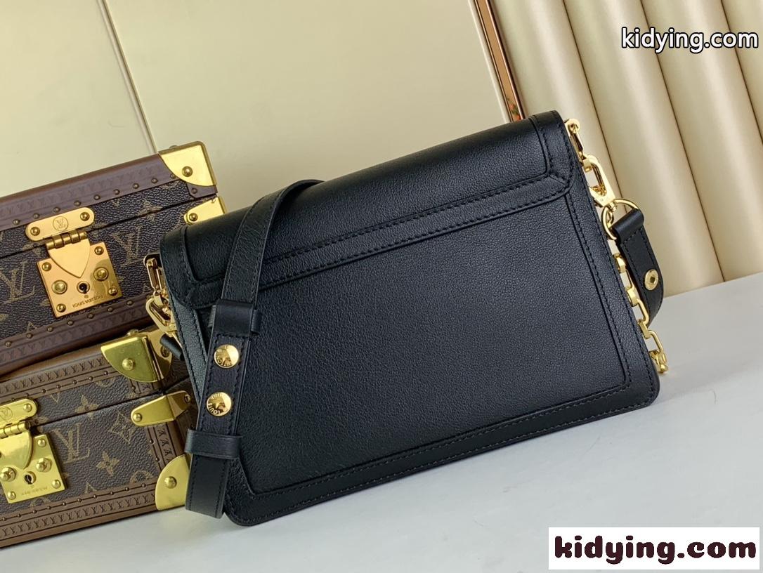 24SS☆LV ドフィーヌ・ソフト MM ルイヴィトン バッグ スーパーコピー M25209 ブラック-2