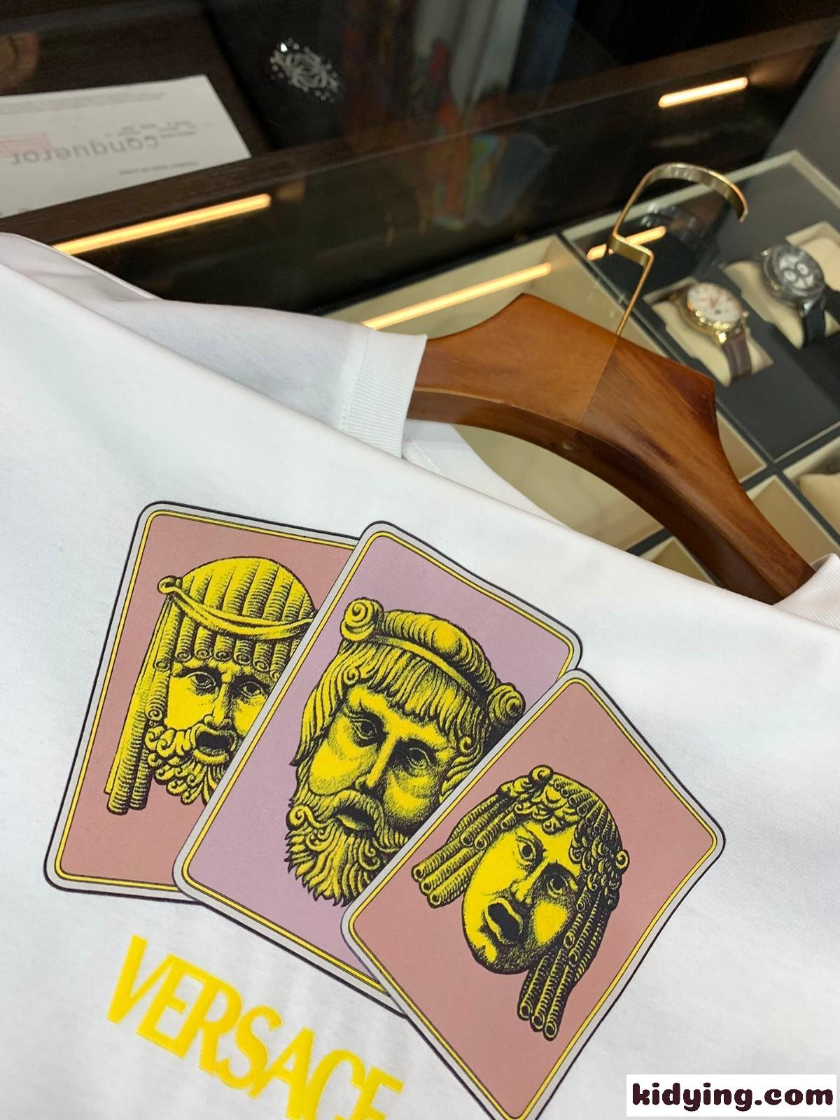 レ マスケレ Tシャツ ヴェルサーチェ Tシャツ コピー メンズ 半袖 トップス-3