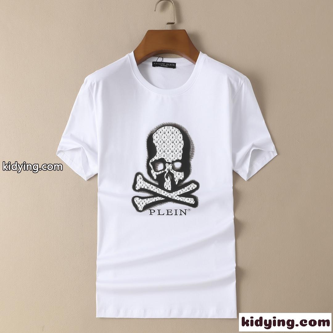 5色あり 優しい肌触り 快適 クルーネック フィリッププレイン 半袖Tシャツ コピー カジュアル かっこいい-4