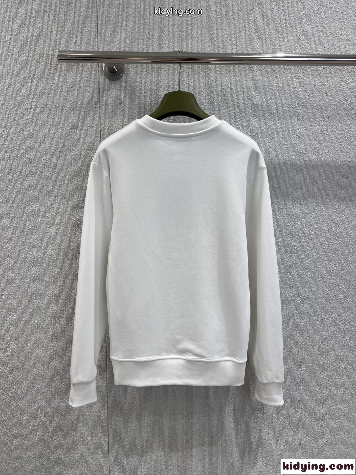 シンプル カジュアル ロゴ スウェットシャツ グッチ Tシャツ 偽物 コットン ホワイト-0