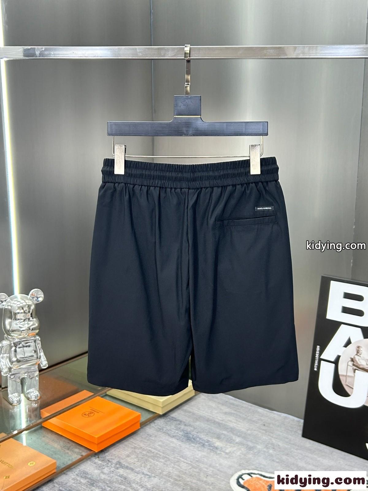 定番 カジュアル ロゴ ショートパンツ ドルチェ&ガッバーナ カジュアルパンツ コピー ブラック-1