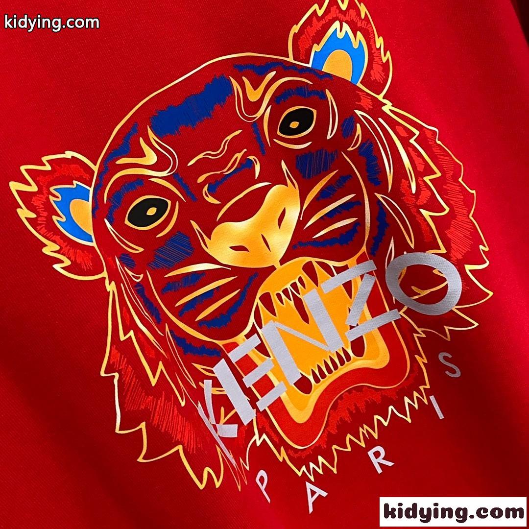 定番 タイガー コットン スウェットシャツ ケンゾー Tシャツ コピー レッド-0
