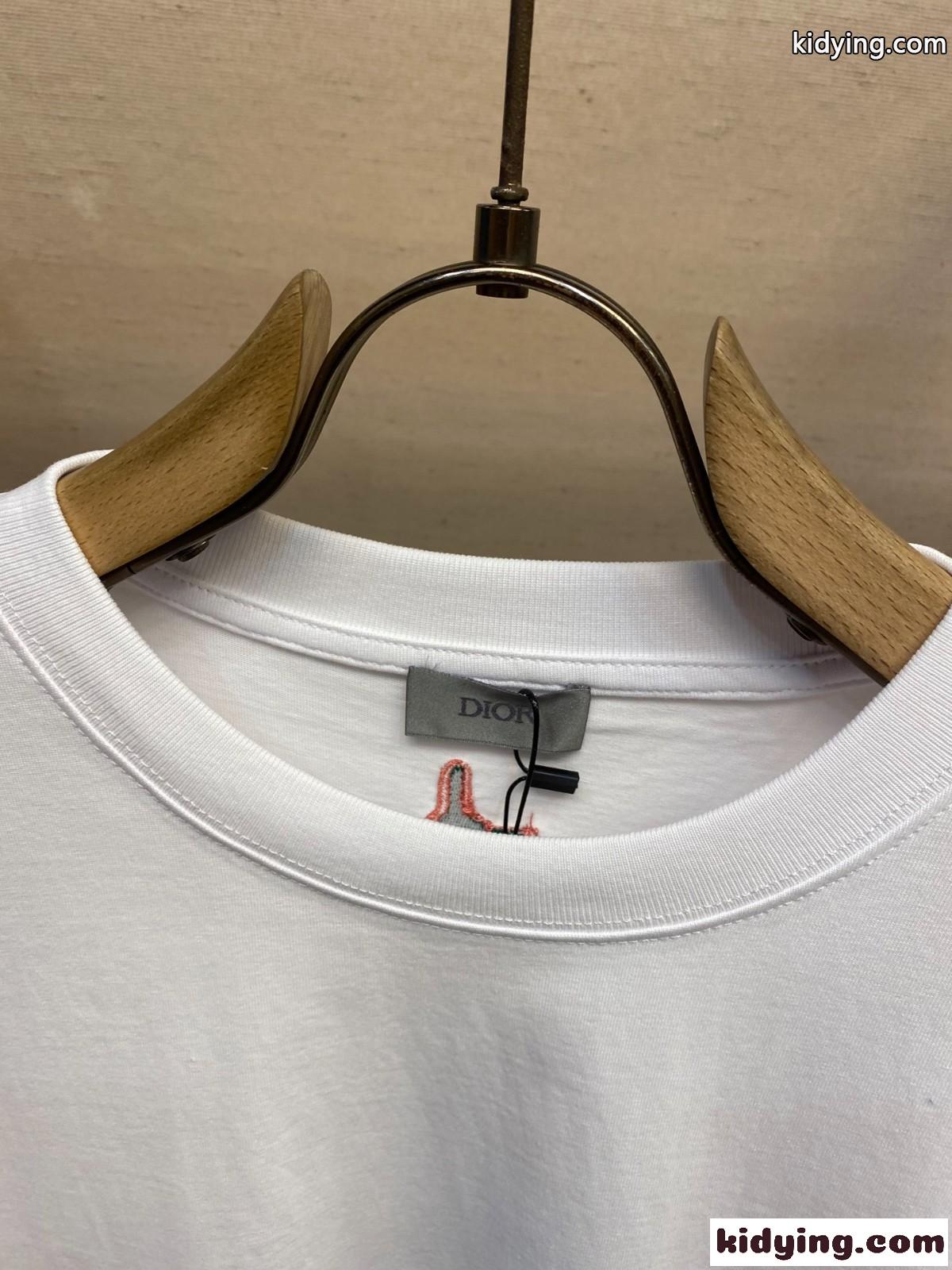 DIOR AND LEWIS HAMILTON Tシャツ クリスチャン・ディオール Tシャツ コピー ホワイト-4