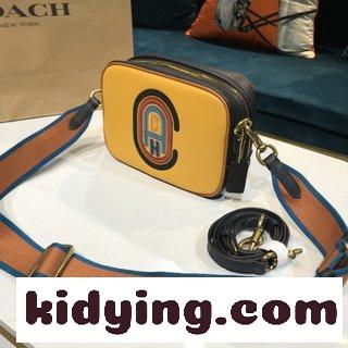 Coachコーチの最新の女性クラシックロゴ Coach貼付CAMERA全皮手袋に肩ひもを2本配送します コーチバッグ お手入れ コピー-0