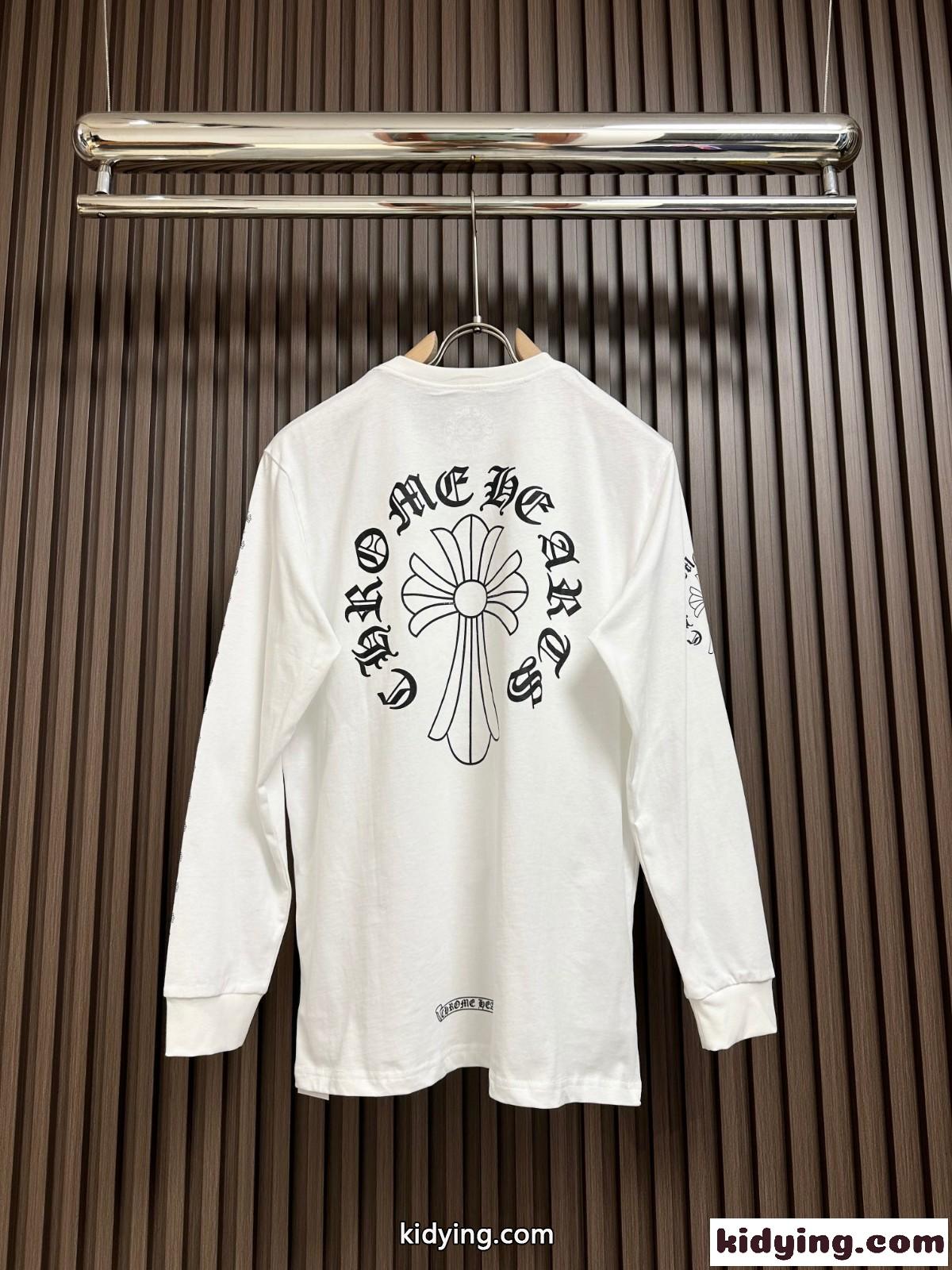 おしゃれ 合わせやすい プリント 長袖Tシャツ クロムハーツ Tシャツ コピー-1