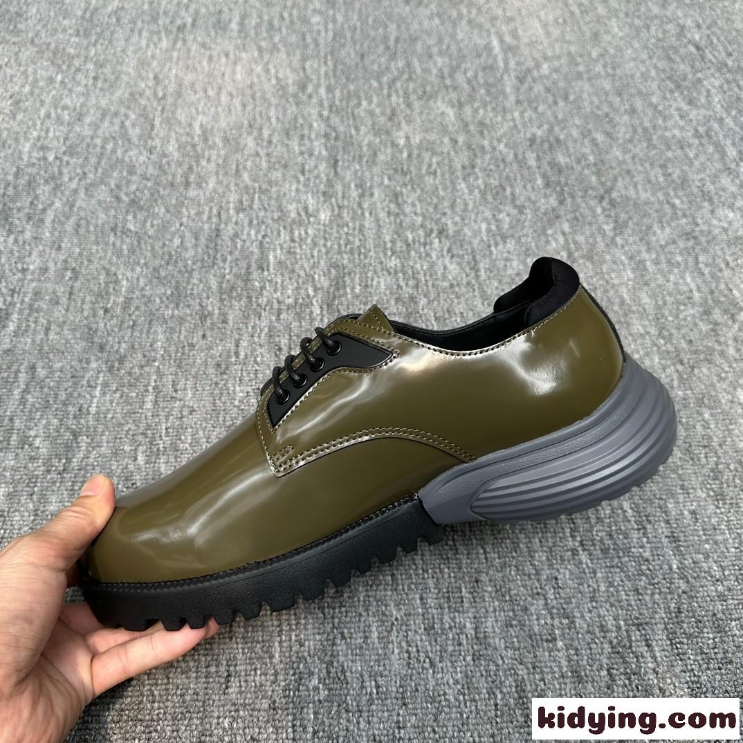Dior Combat ダービーシューズ クリスチャン・ディオール シューズ コピー メンズ グリーン-0