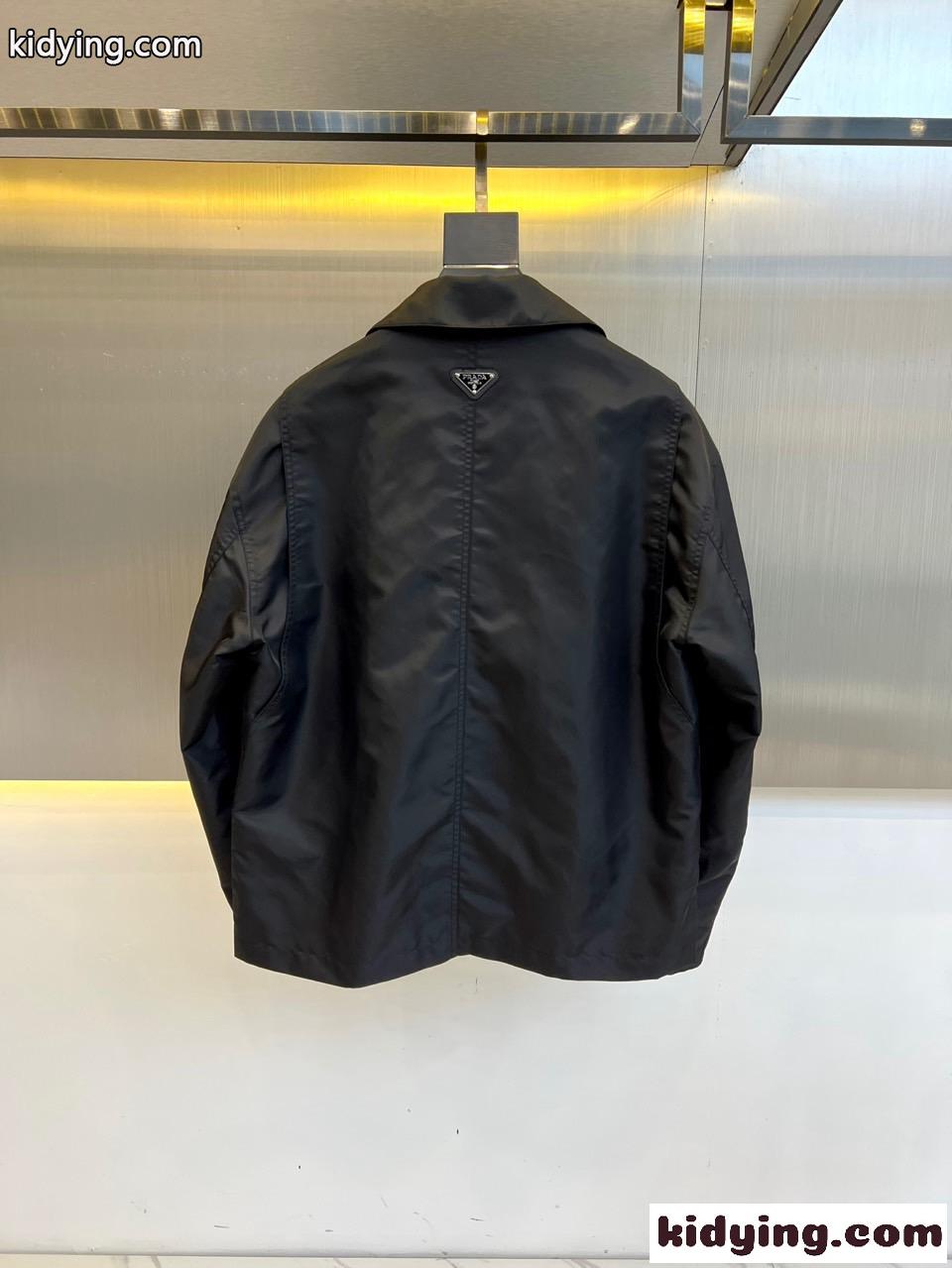 プラダ ジャケット 偽物 カジュアル 上品 コーチジャケット シャツジャケット-5