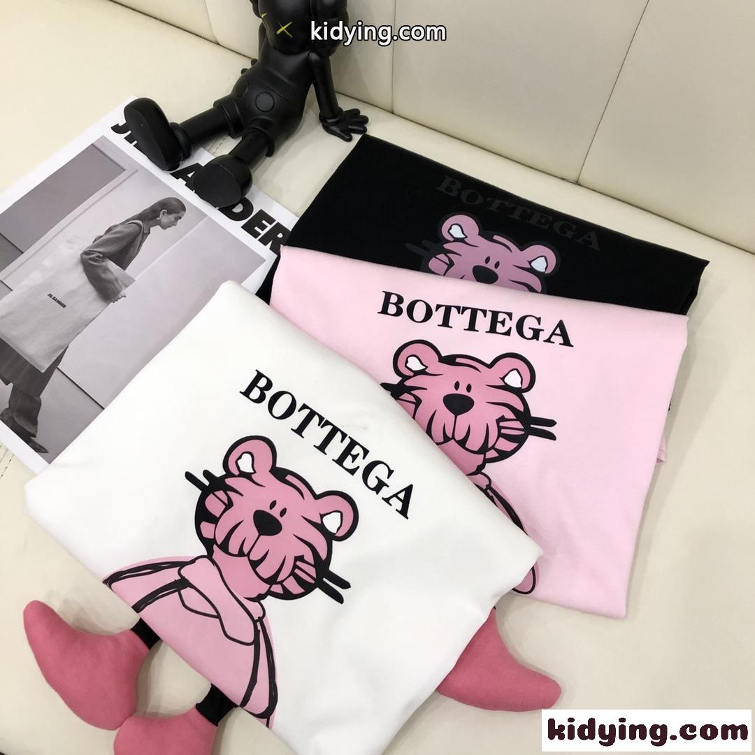 超可愛い プリント ラウンドネック プルオーバー ボッテガヴェネタ tシャツ コピー 半袖 カジュアル おしゃれ-4