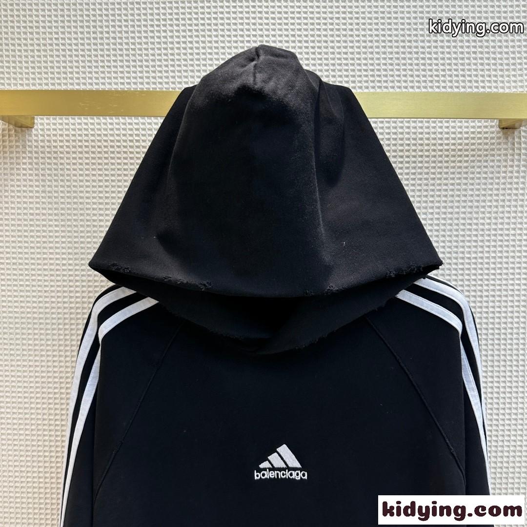 BALENCIAGA x ADIDAS カジュアル フード付き バレンシアガ パーカー コピー フーディー-0