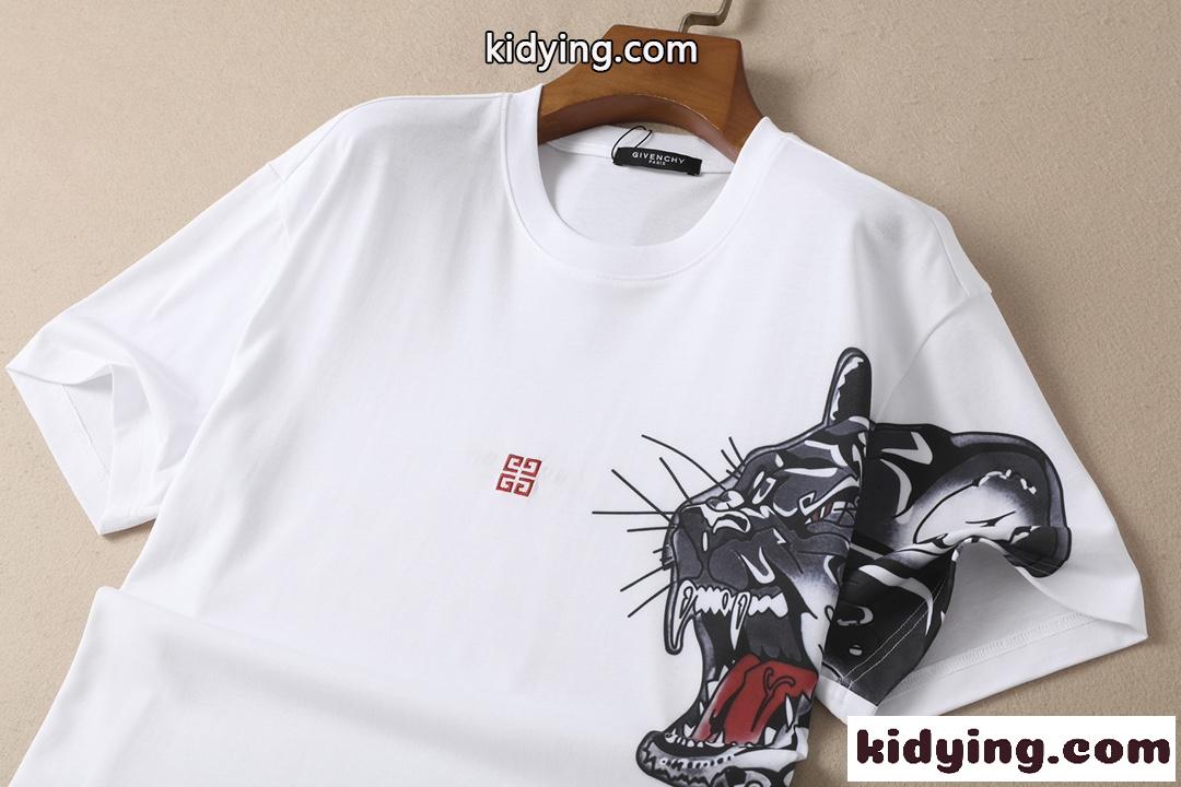 高品質 かっこいい 春夏 ストリート メンズ 半袖 トップス ジバンシィ Tシャツ コピー 着心地いい おしゃれ 白 ホワイト-2