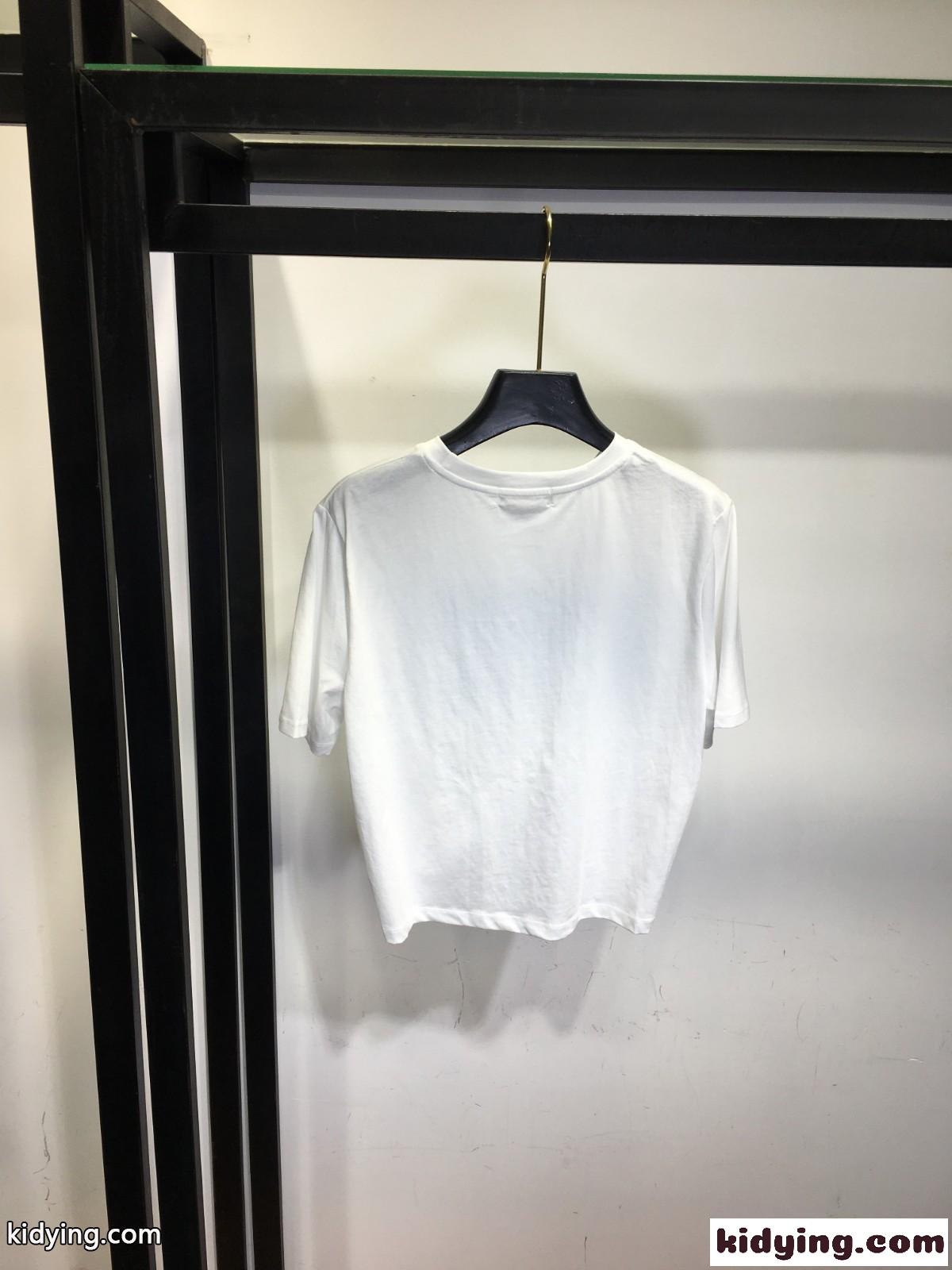 おしゃれ 人気 ロゴ プリント セーフティーピン ヴェルサーチェ 半袖Tシャツ コピー レディース 春夏 トップス-3