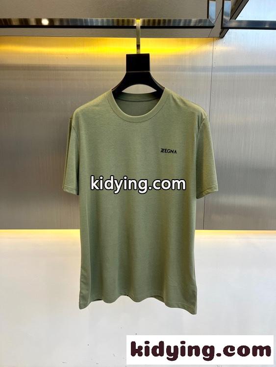 ベーシック エルメネジルド・ゼニア Tシャツ コピー クルーネック 半袖Tシャツ-0