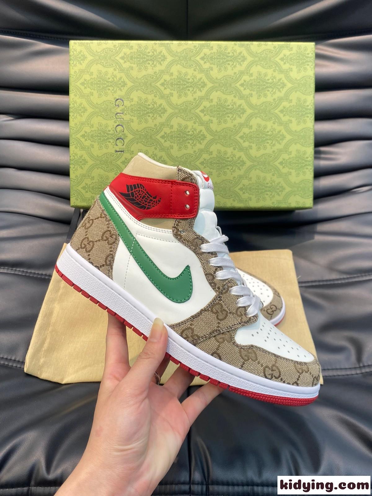 グッチ スニーカー コピー Gucci X nike ハイトップスニーカー メンズシューズ-1