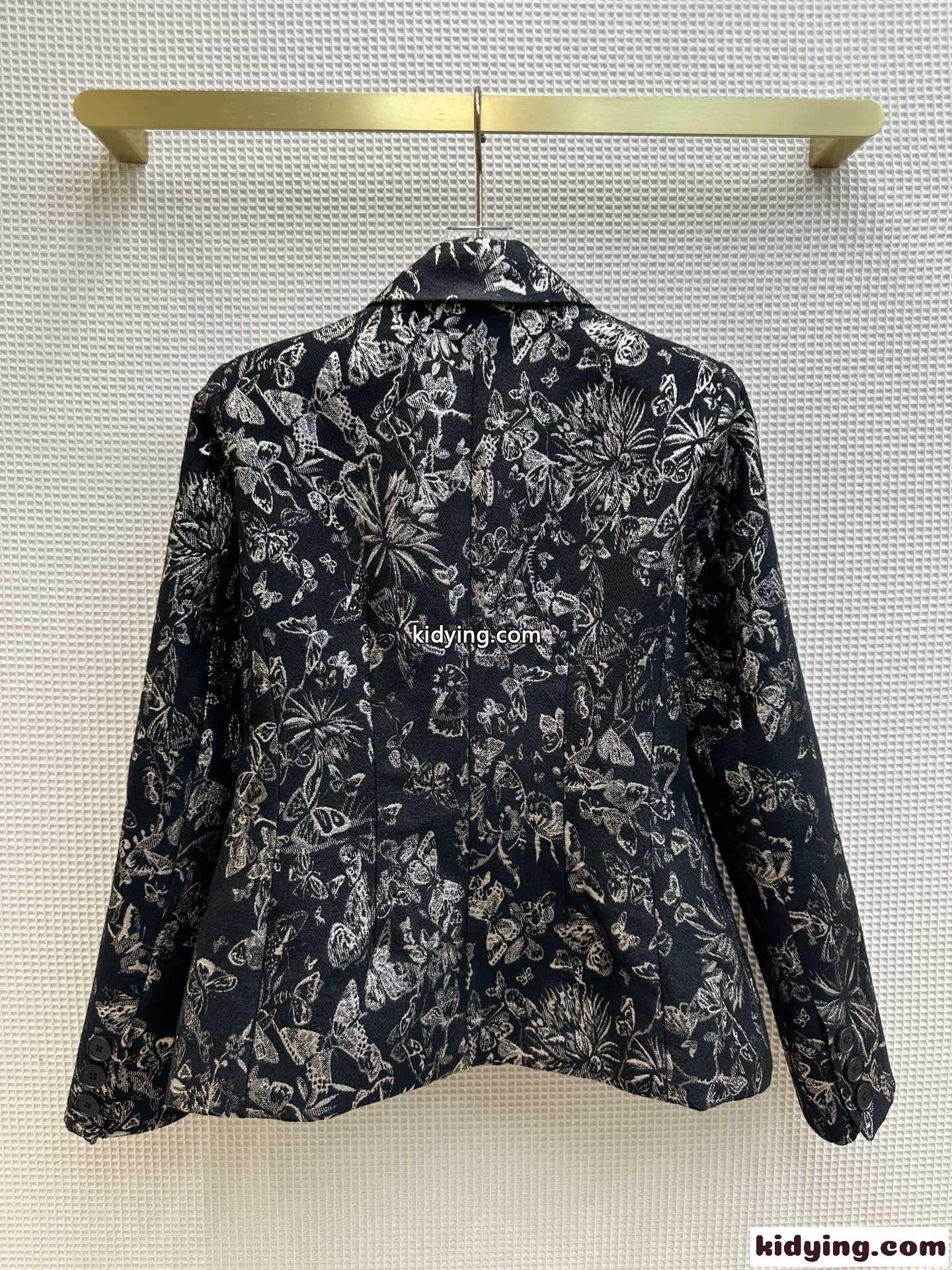 クリスチャン・ディオール ジャケット コピー 高級感 Allover Butterfly ジャカード-3