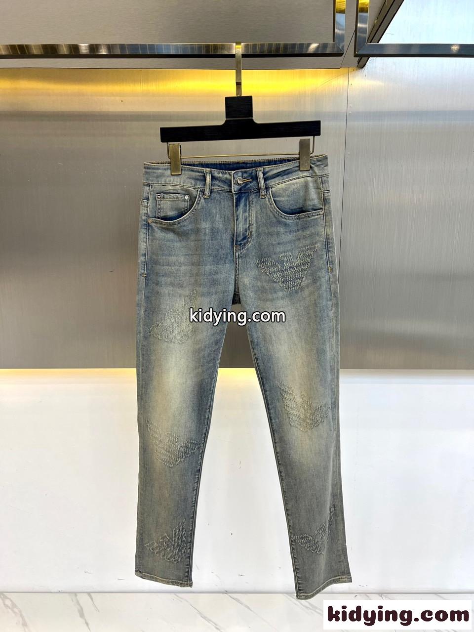 アルマーニ ジーンズ 偽物 メンズ 合わせやすい ストレッチ デニムパンツ-0